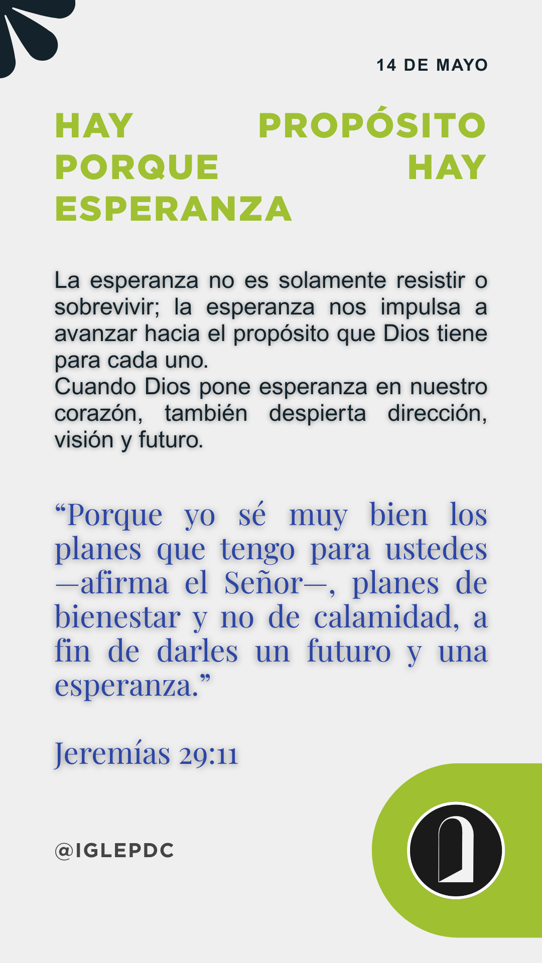 Devocional - 14 de Mayo