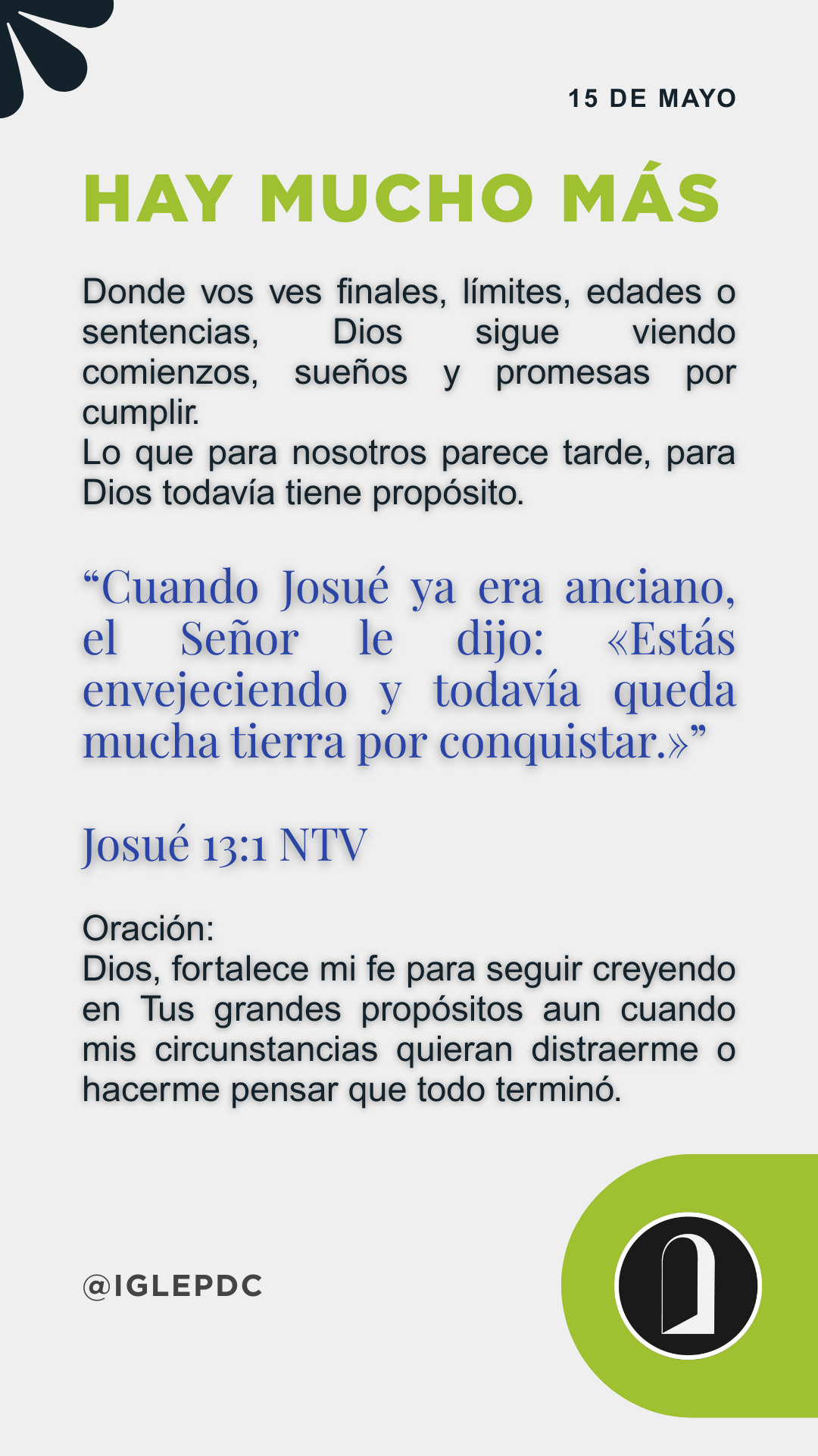 Devocional - 15 de Mayo