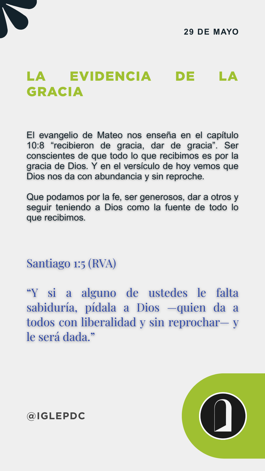 Devocional - 29 de Mayo