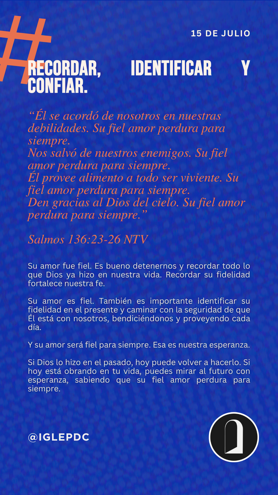 Devocional - 15 de Julio