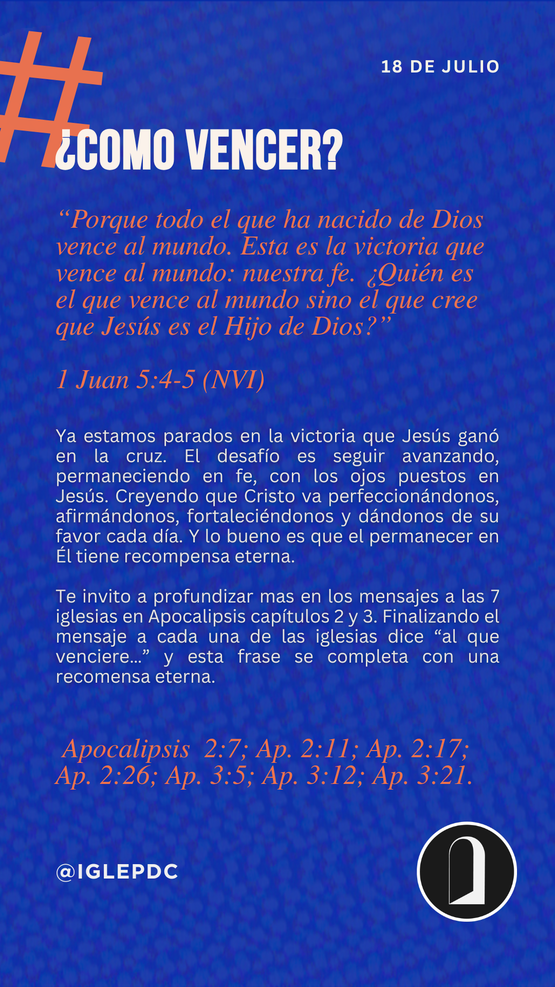 Devocional - 18 de Julio