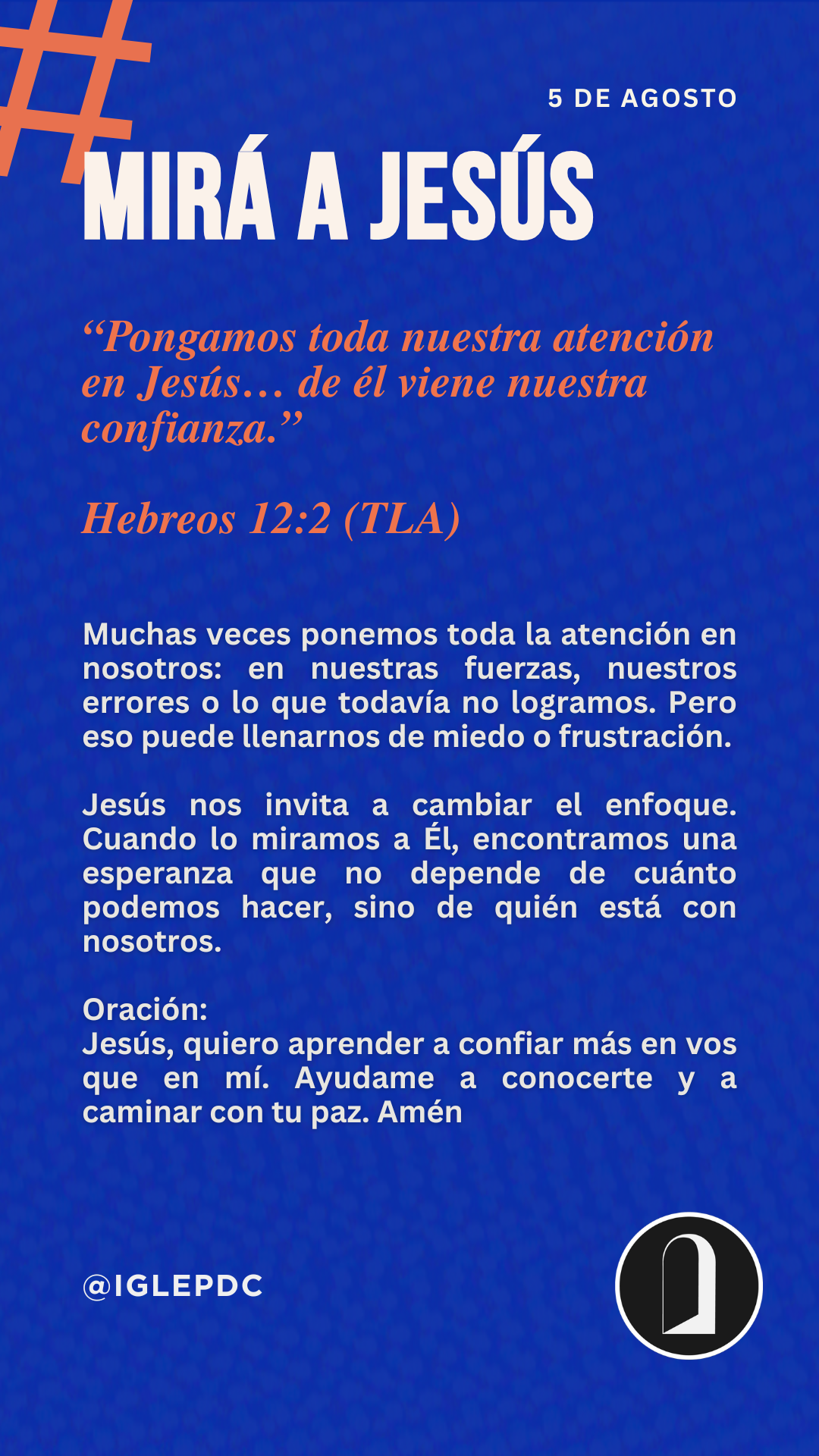 Devocional - 5 de Agosto