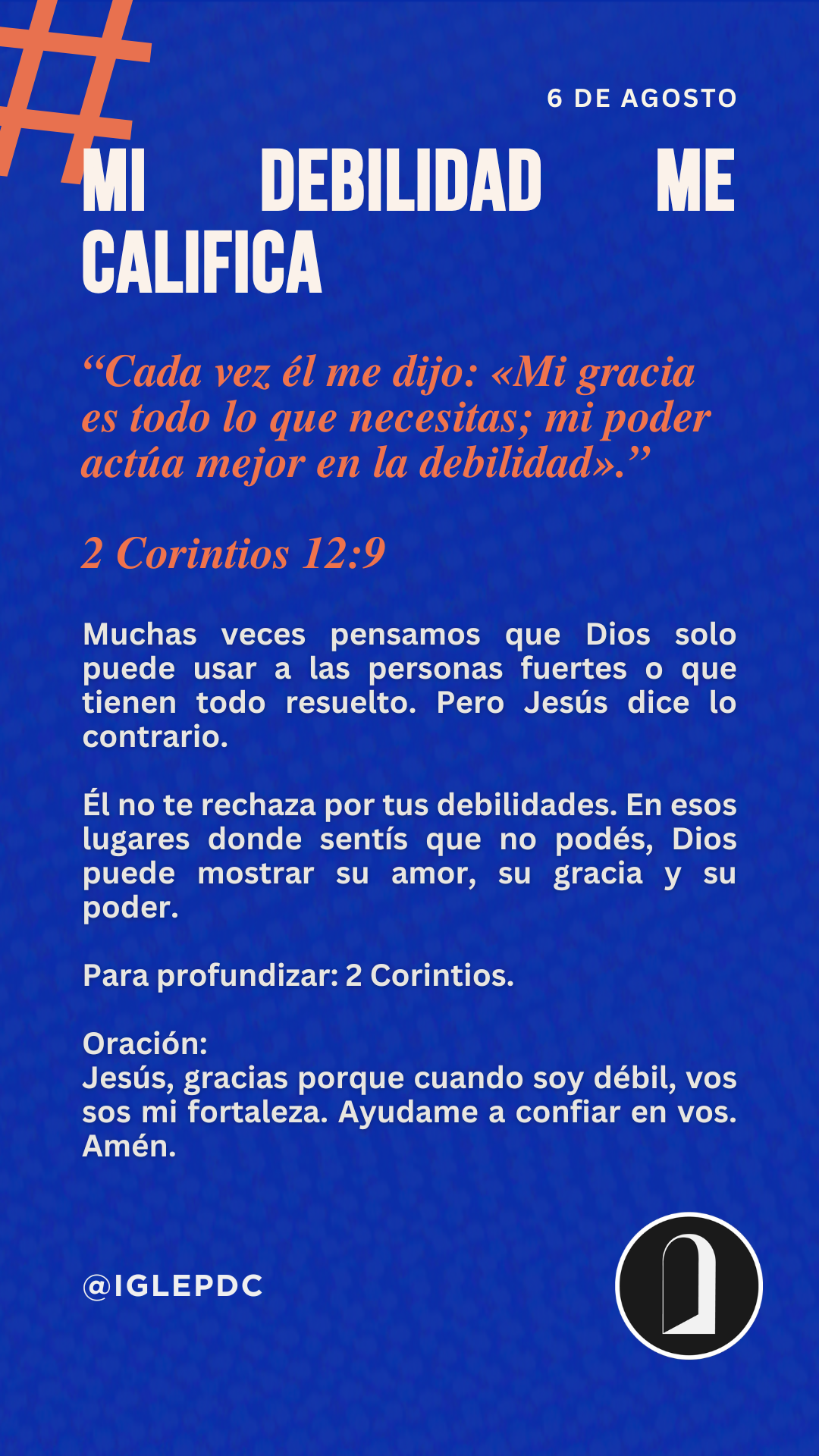 Devocional - 6 de Agosto