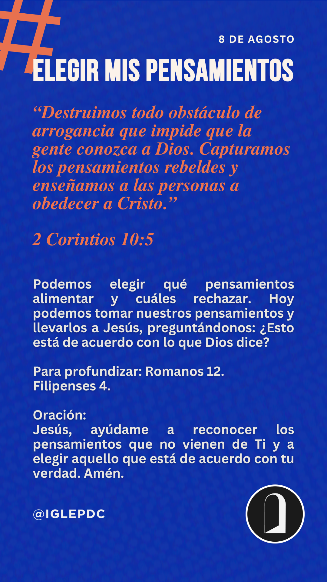 Devocional - 8 de Agosto