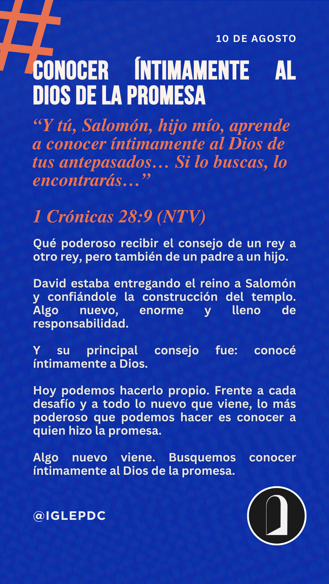 Devocional - 10 de Agosto