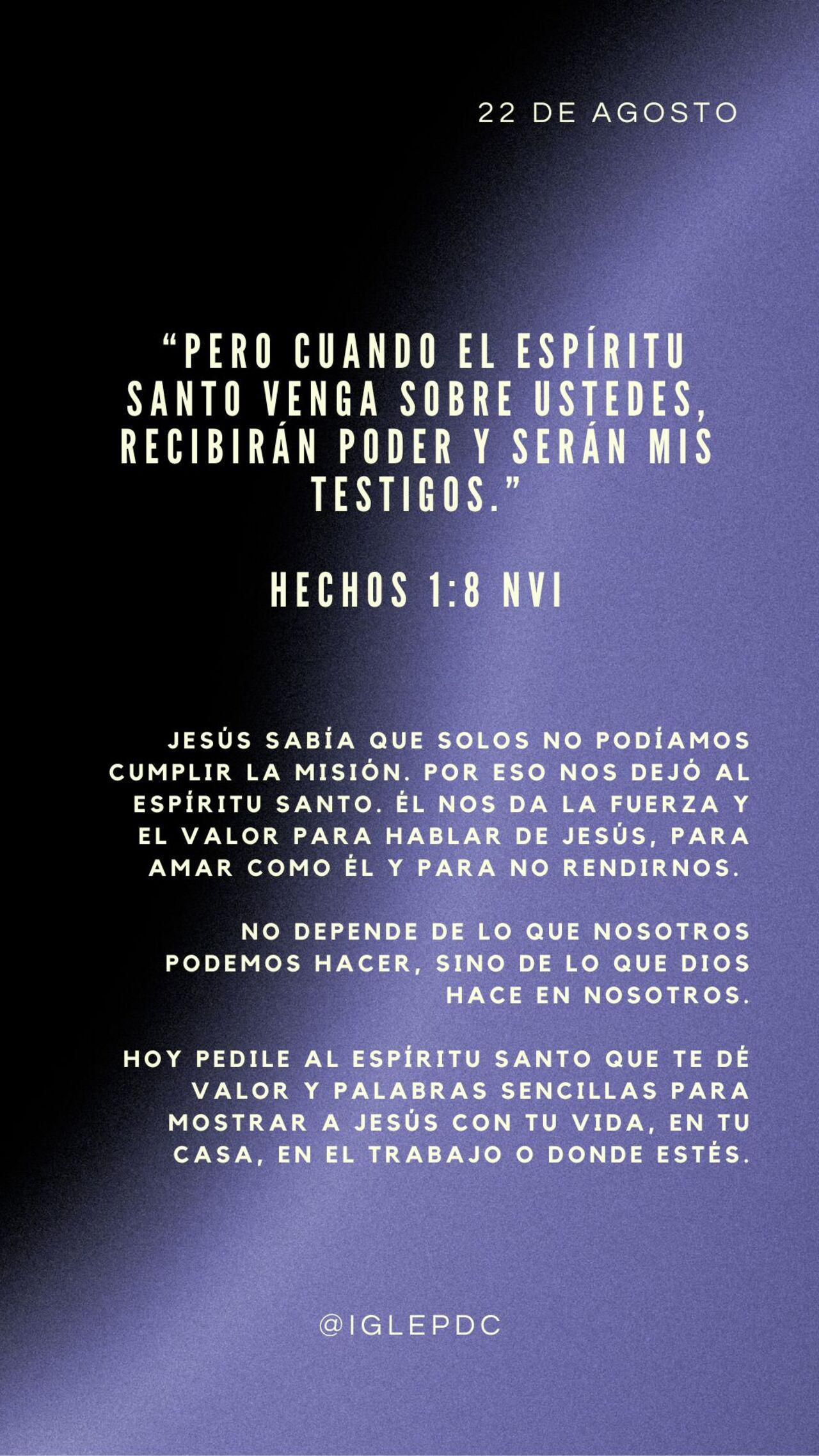 Devocional Día 22 - Agosto