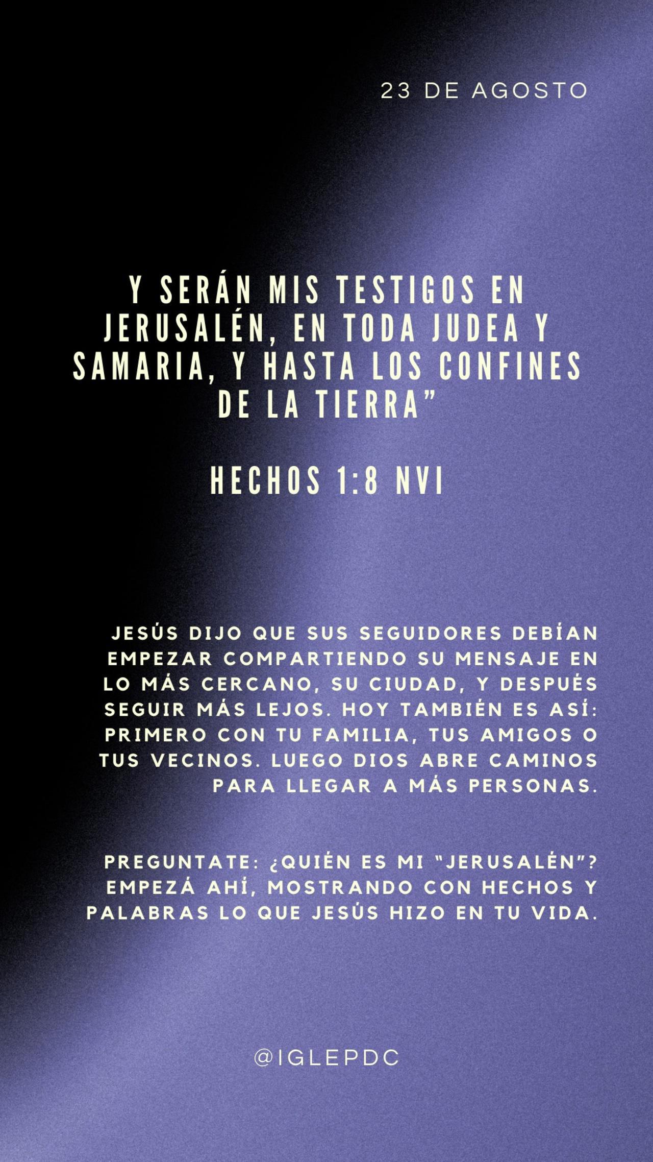 Devocional Día 23 - Agosto