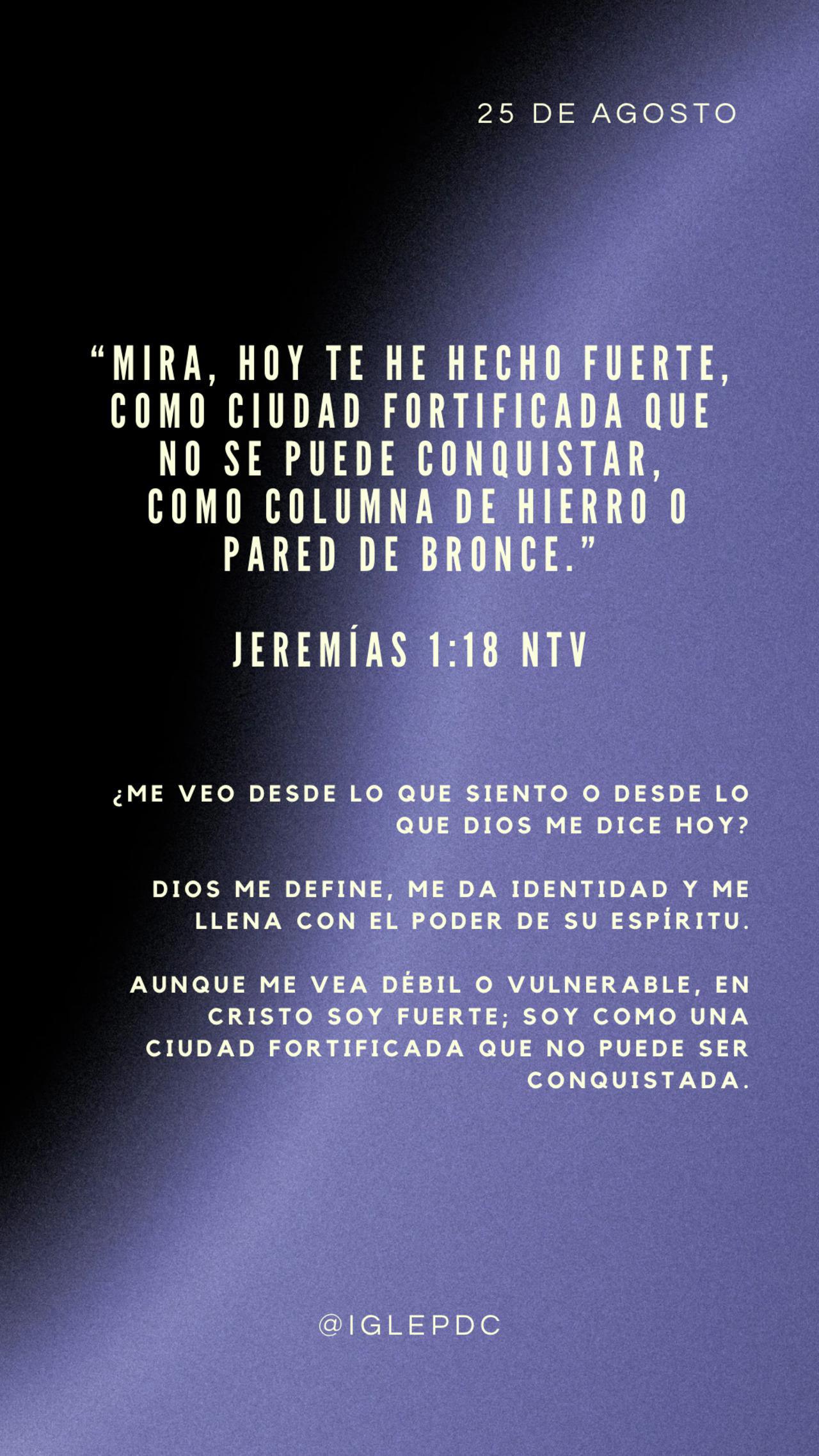 Devocional Día 25 - Agosto