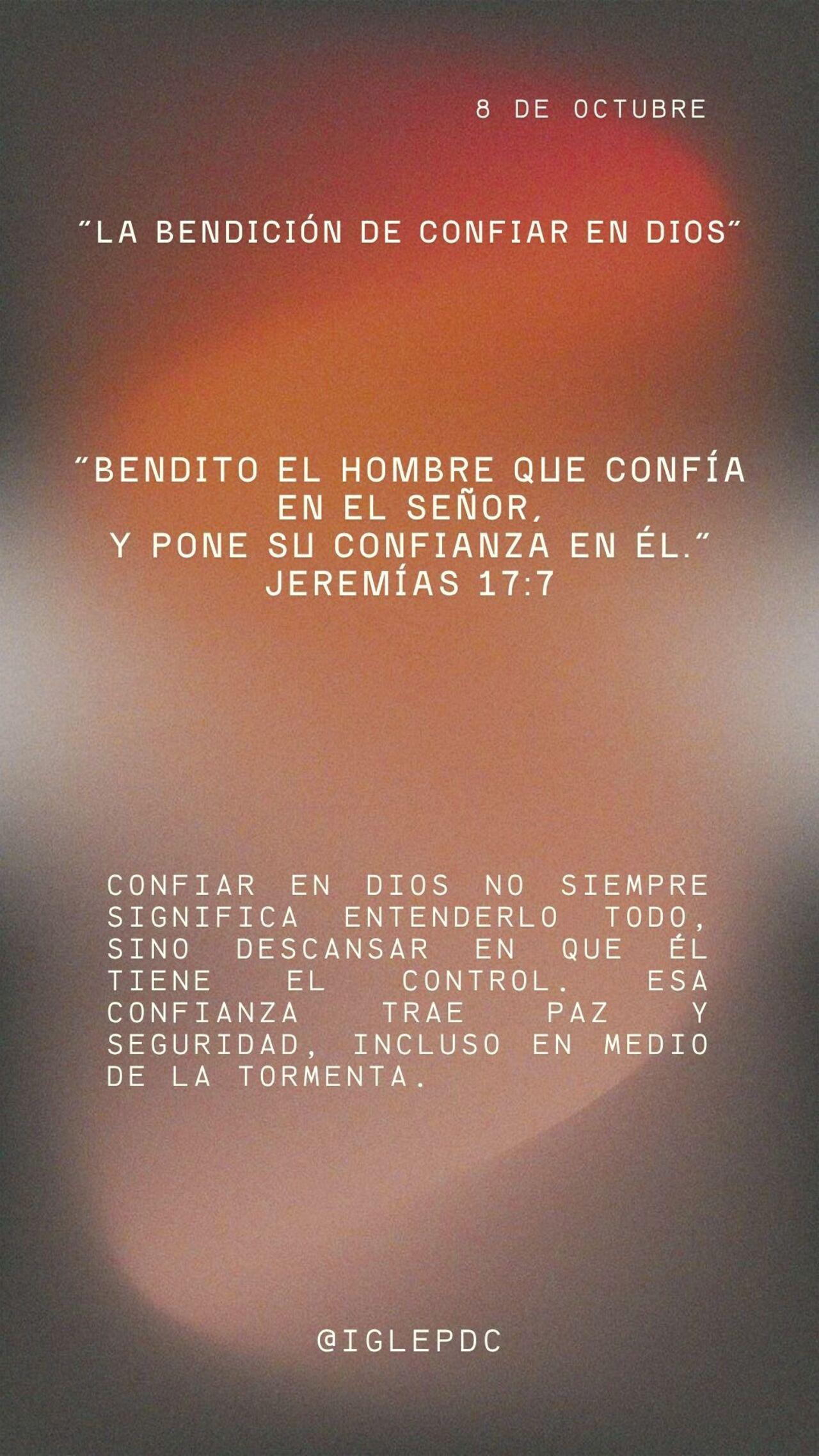 Devocional - 8 de octubre
