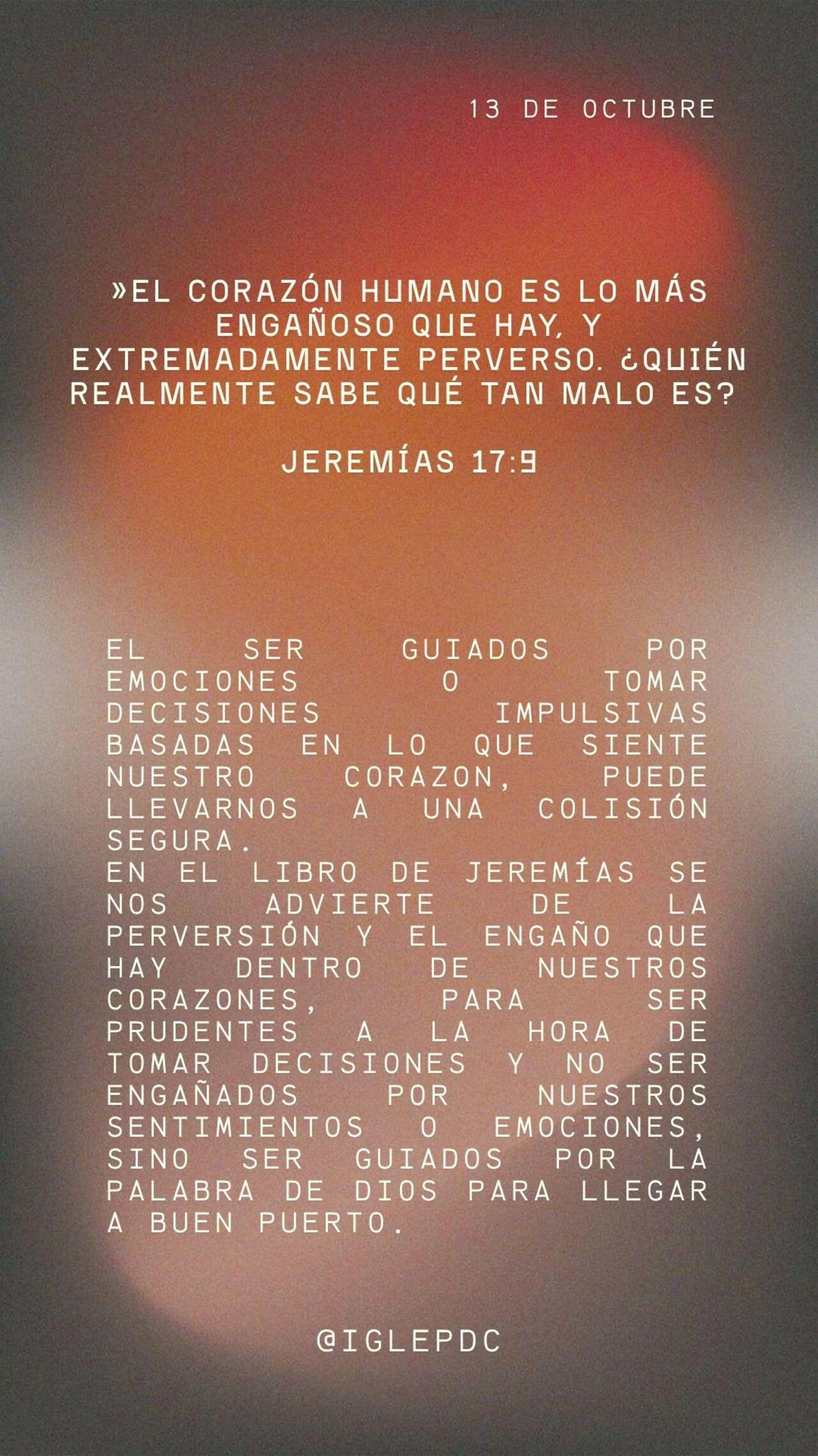 Devocional - 14 de Octubre