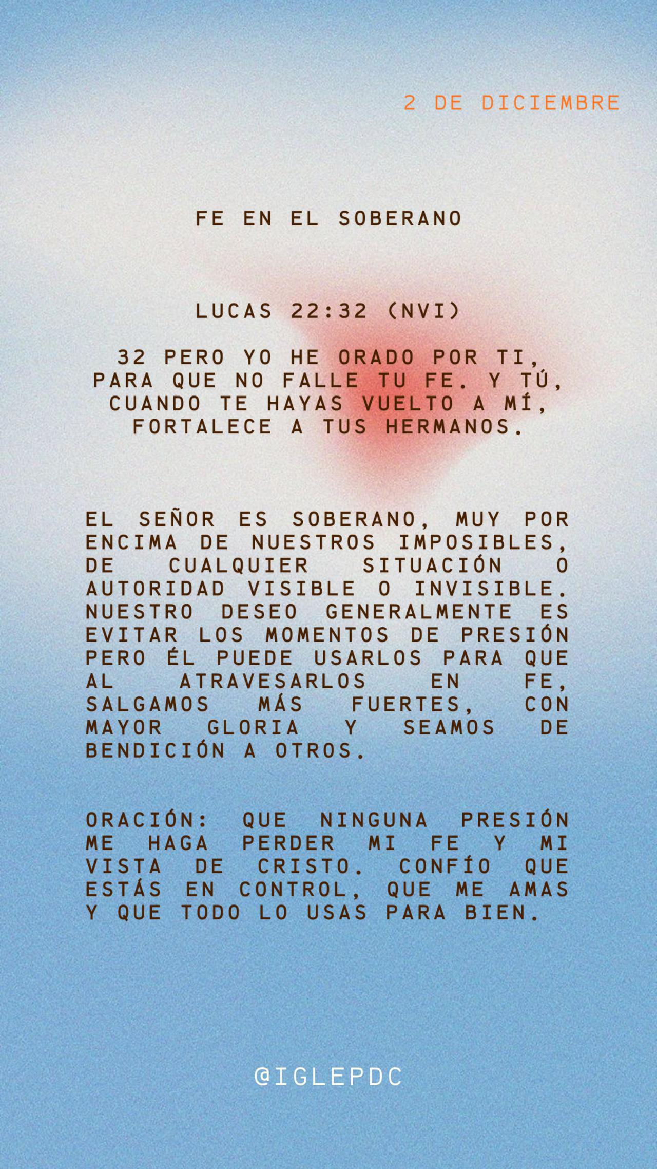 Devocional - 2 de Diciembre