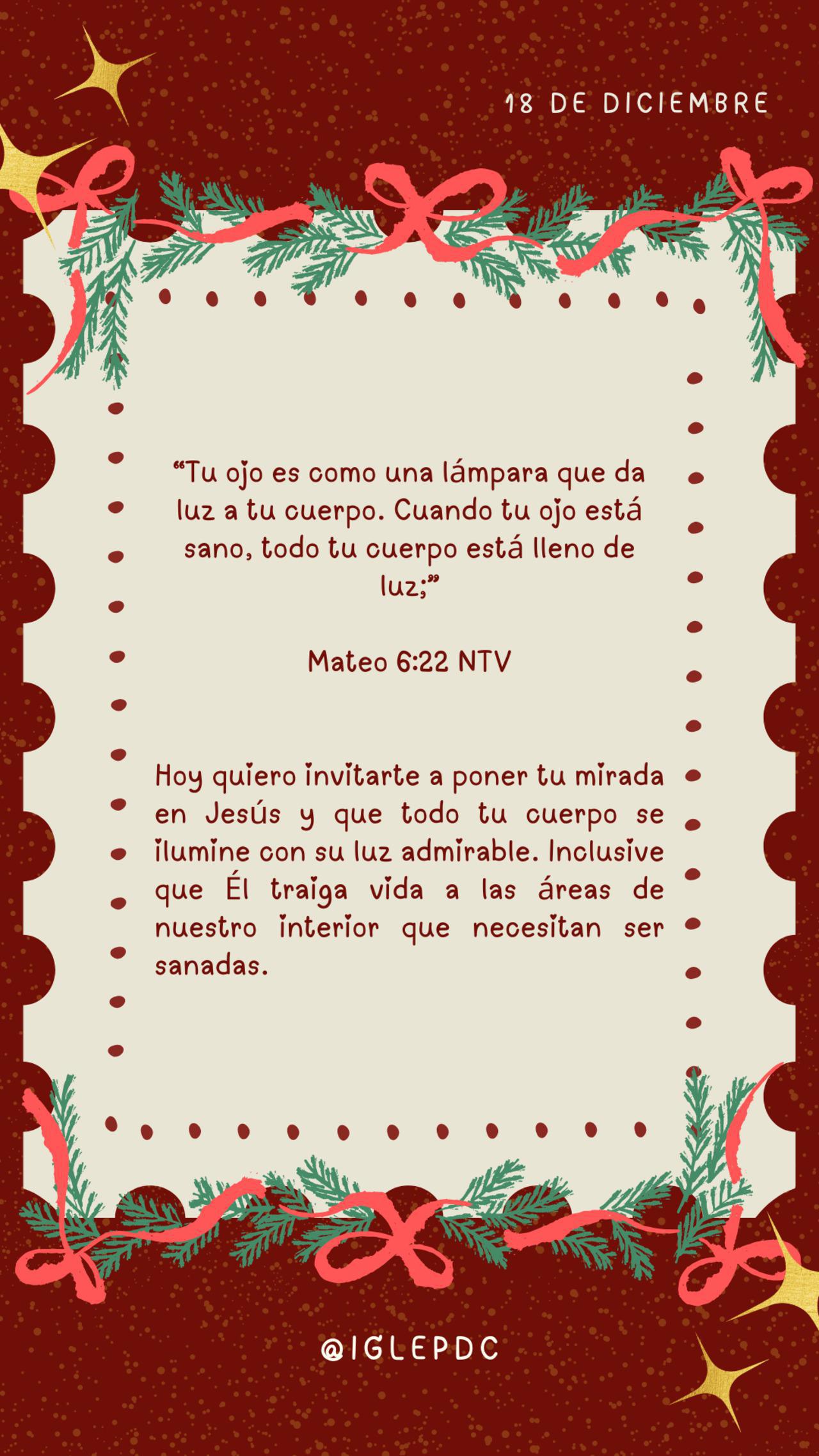 Devocional - 18 de Diciembre