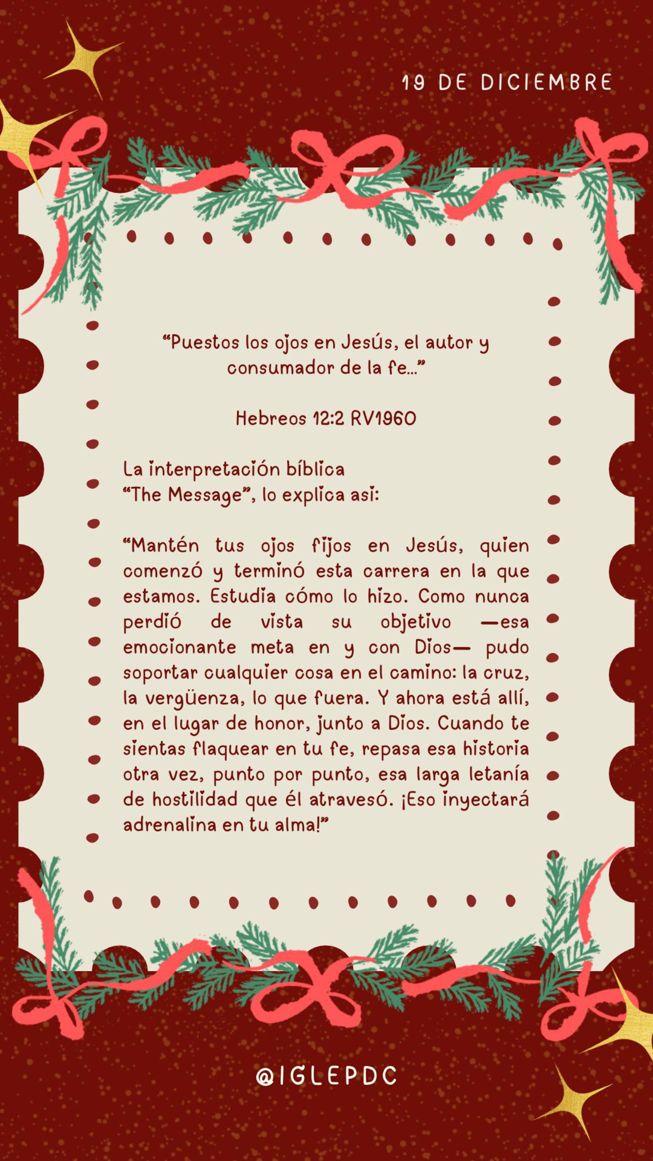 Devocional - 19 de Diciembre