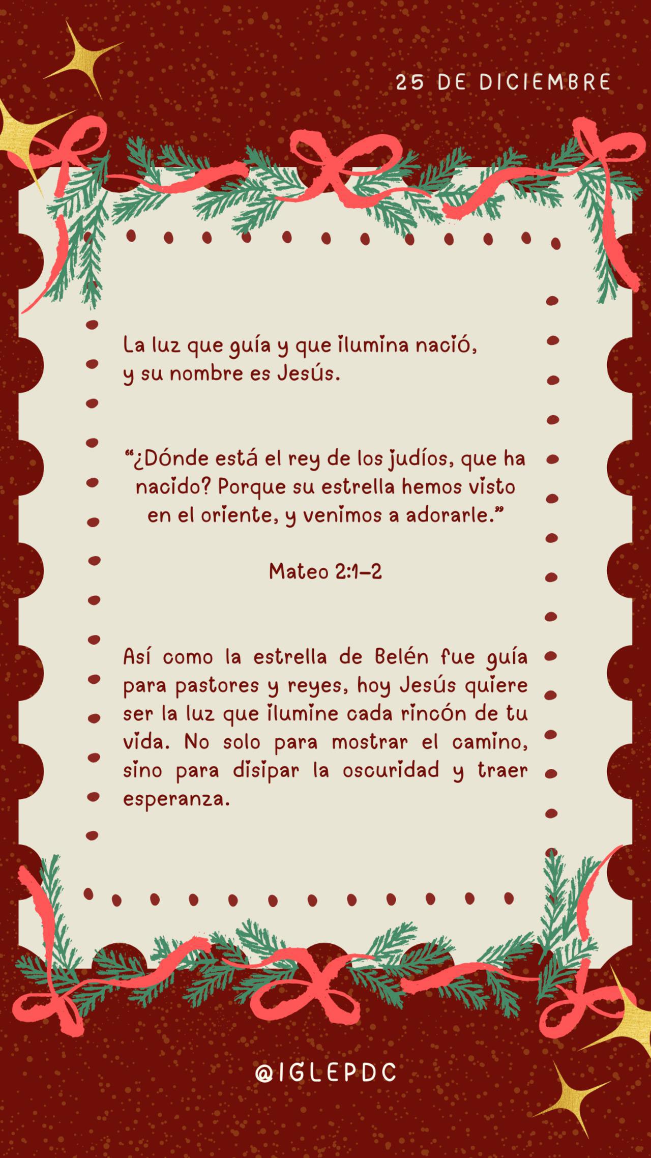 Devocional - 25 de Diciembre