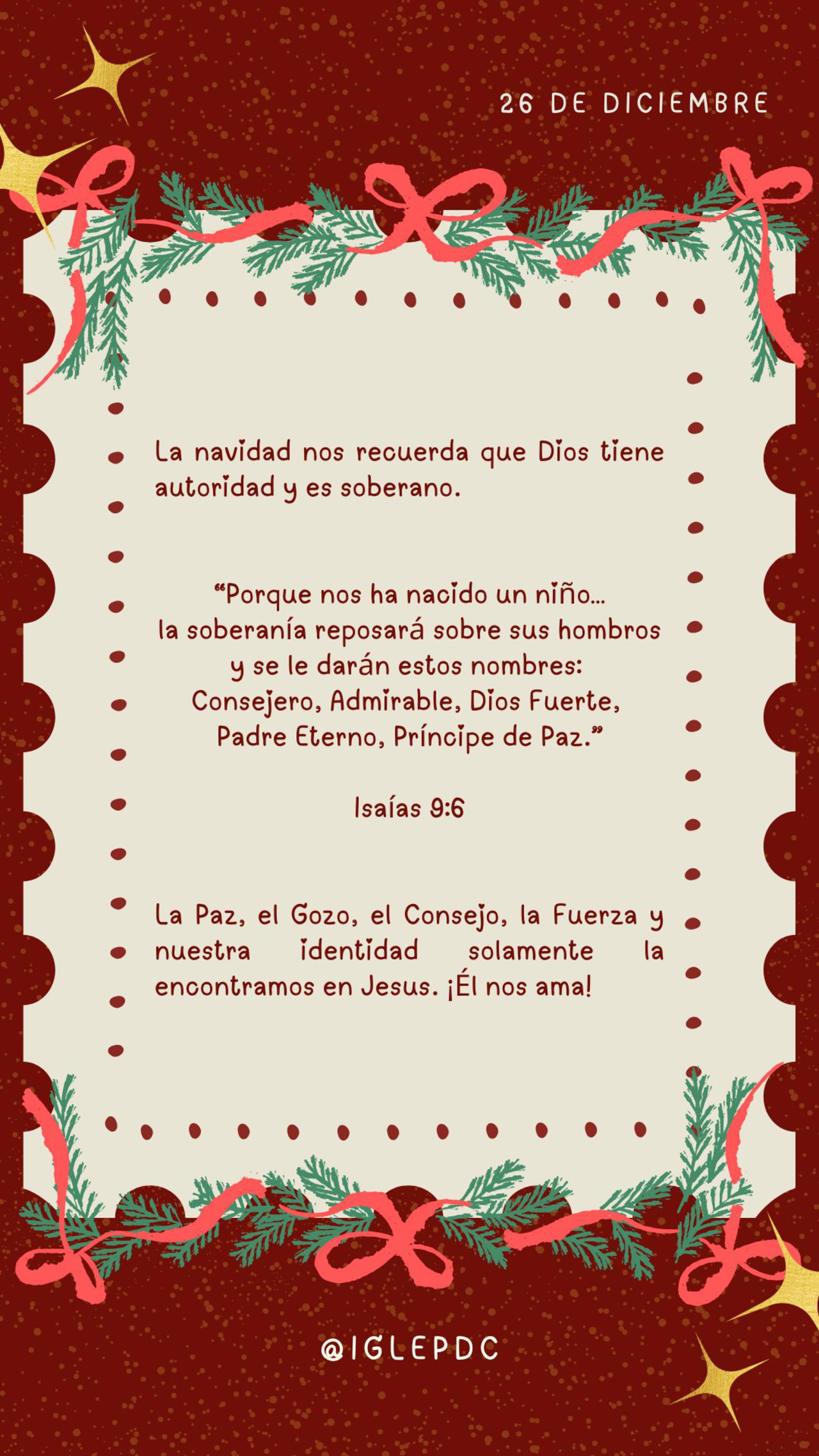 Devocional - 26 de Diciembre