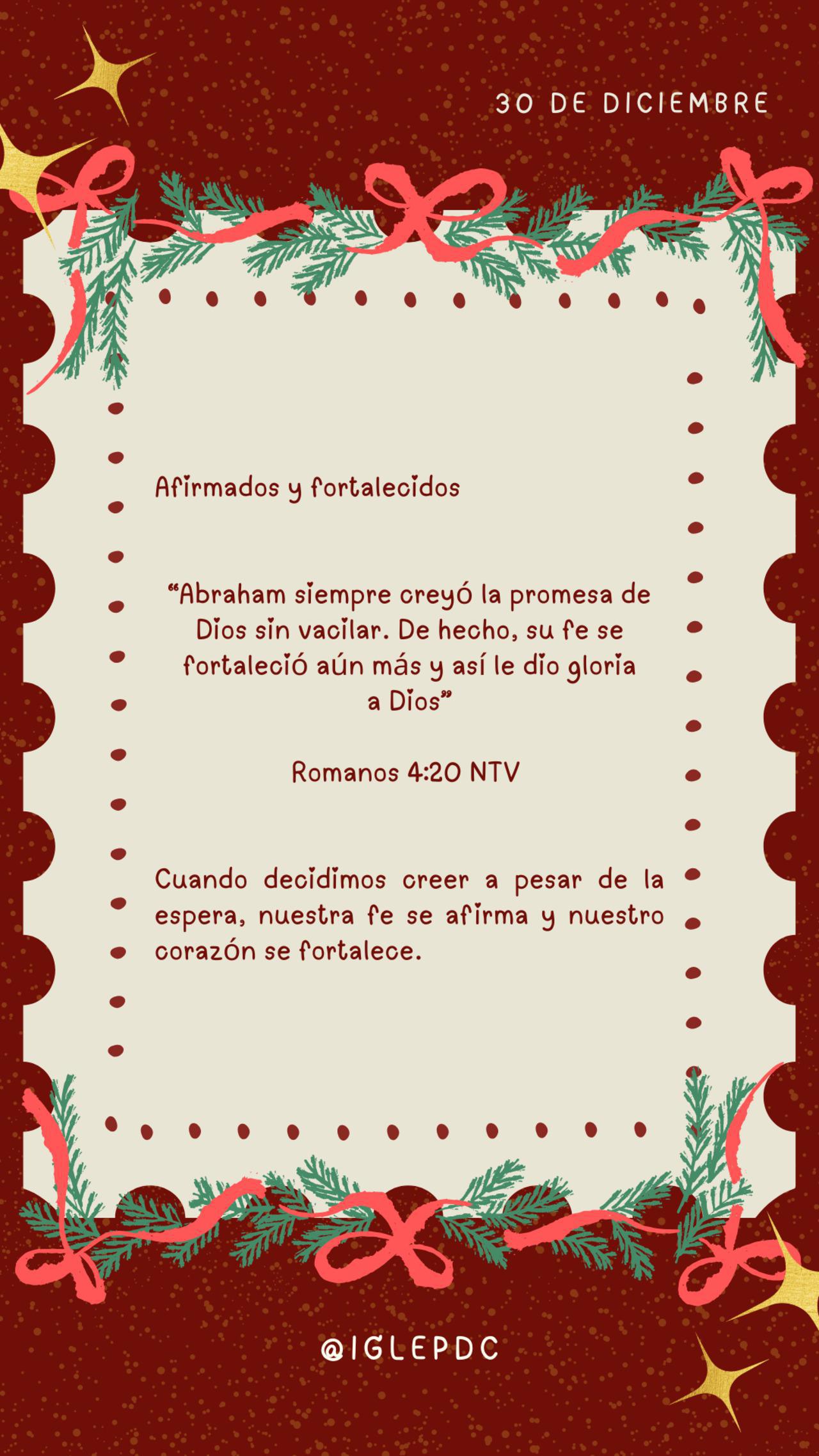Devocional - 30 de Diciembre
