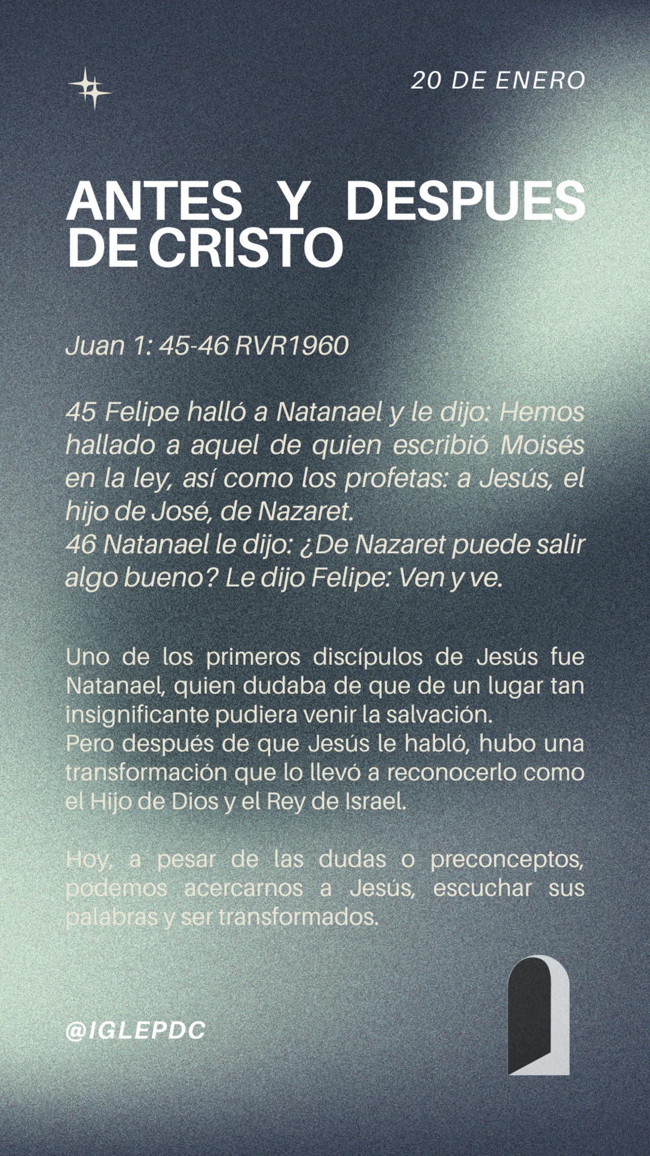 Devocional -  20 de Enero