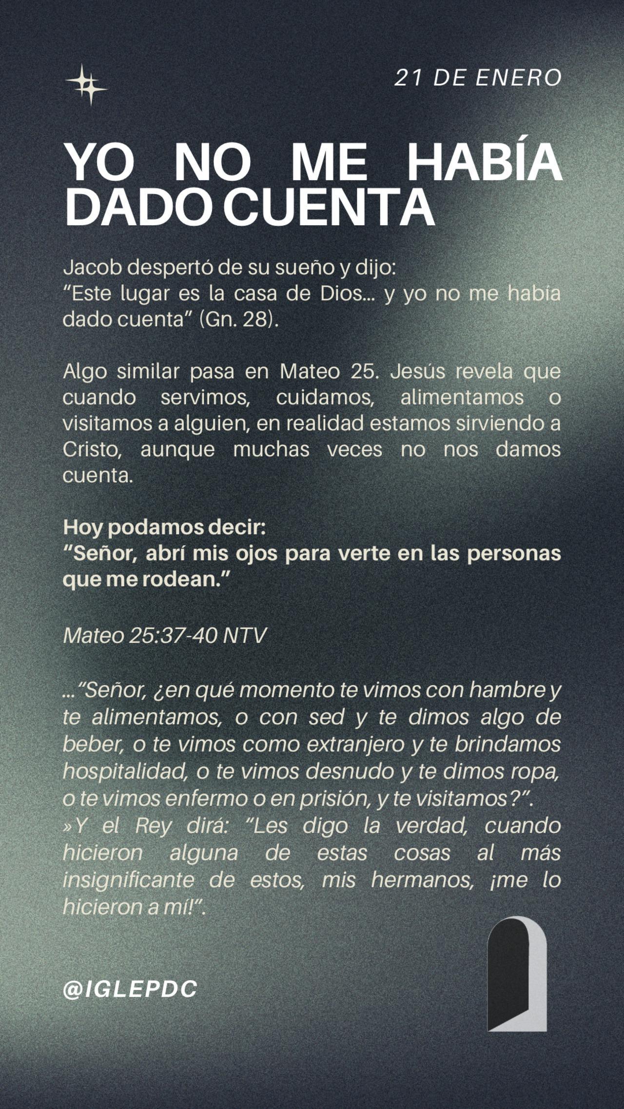 Devocional - 21 de Enero