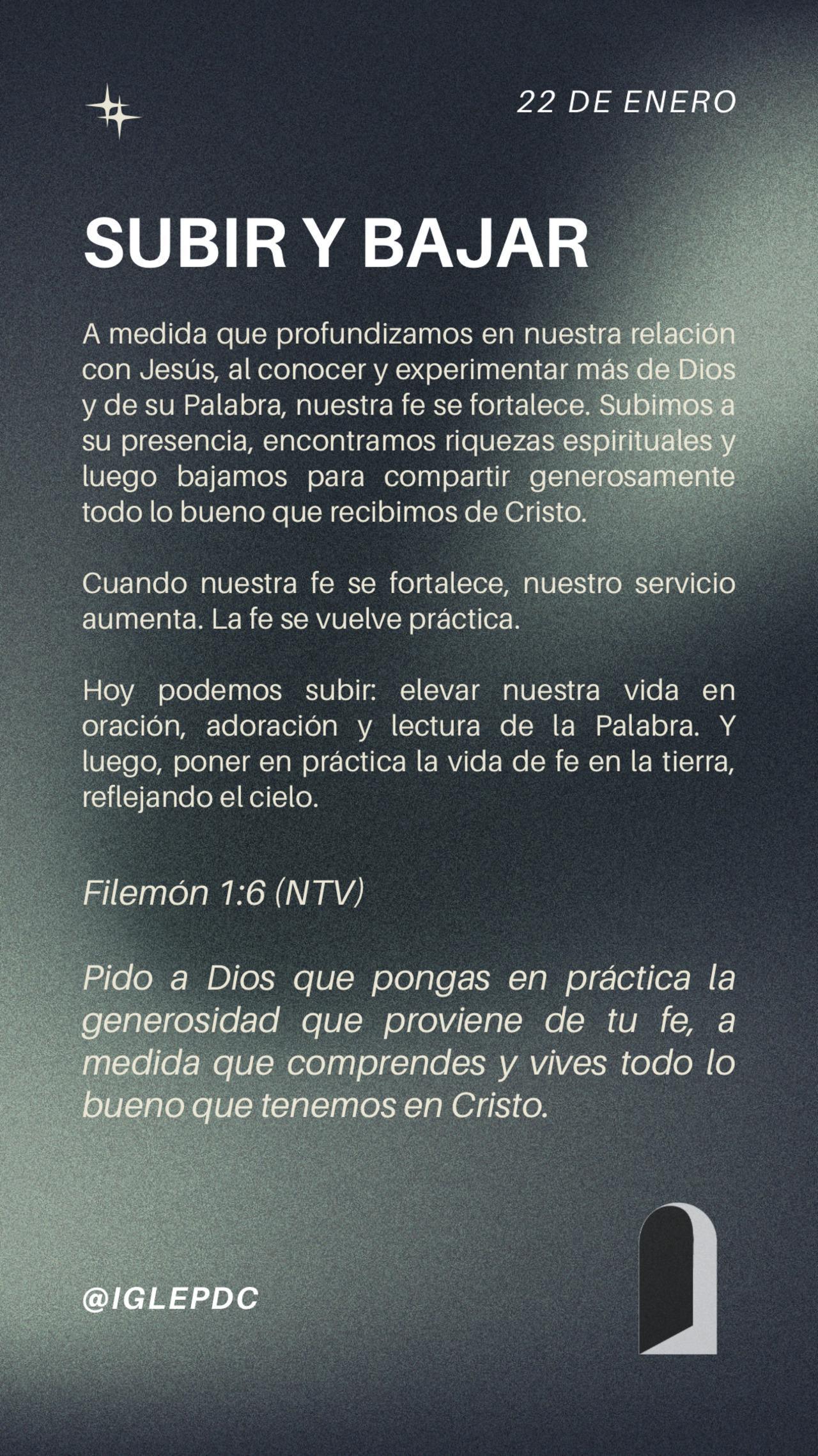 Devocional - 22 de Enero