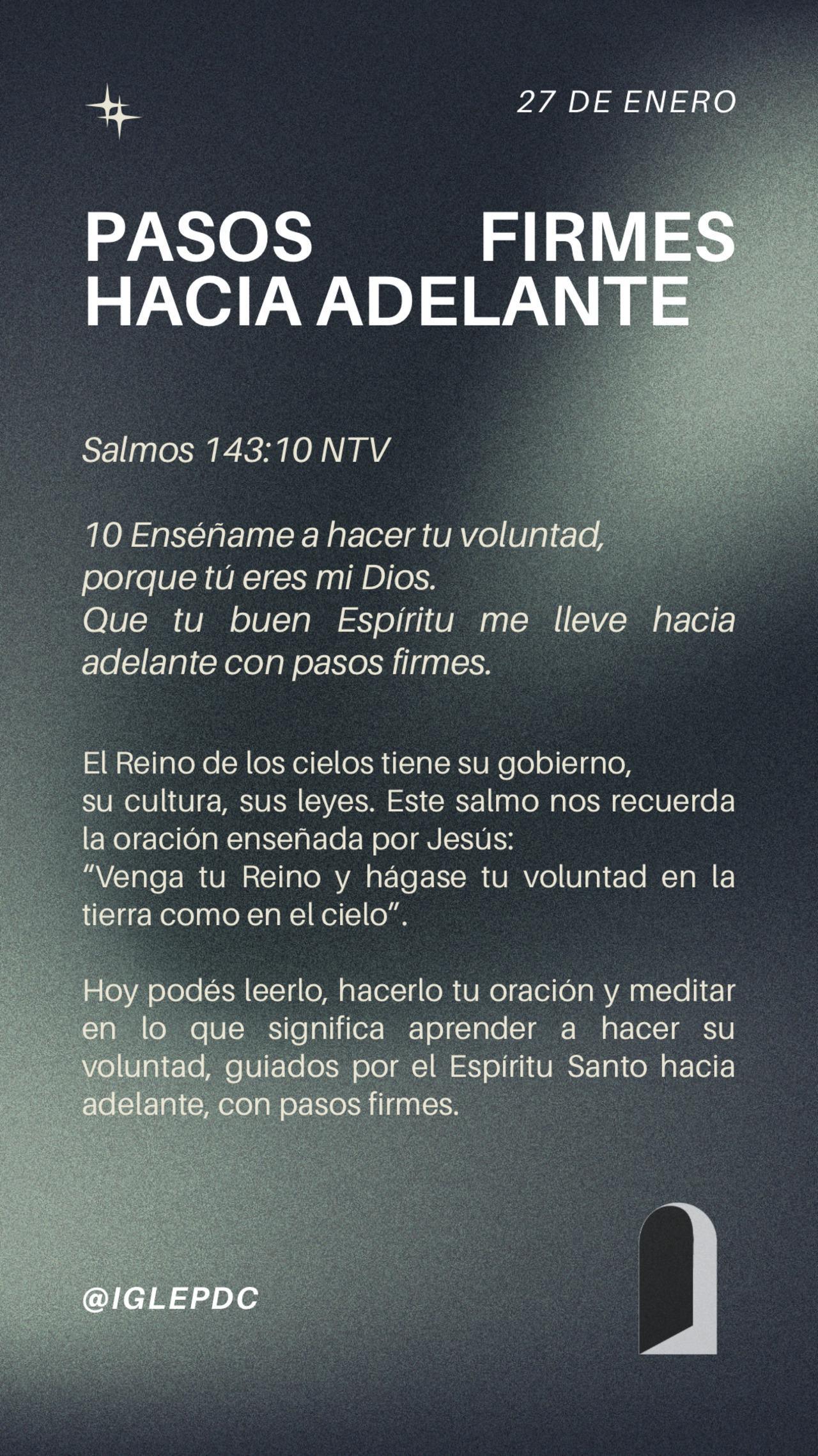 Devocional - 27 de Enero