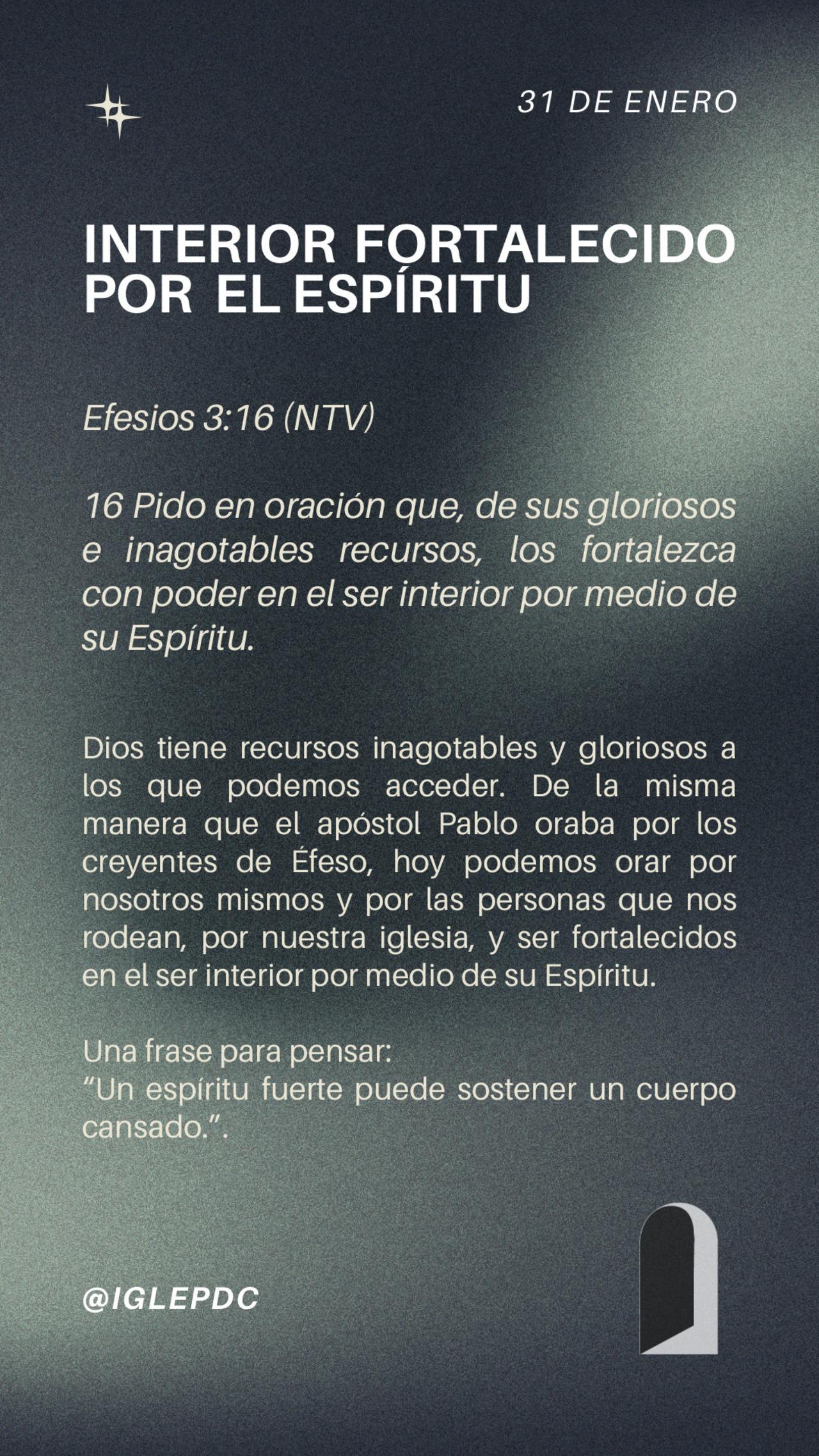 Devocional - 31 de Enero