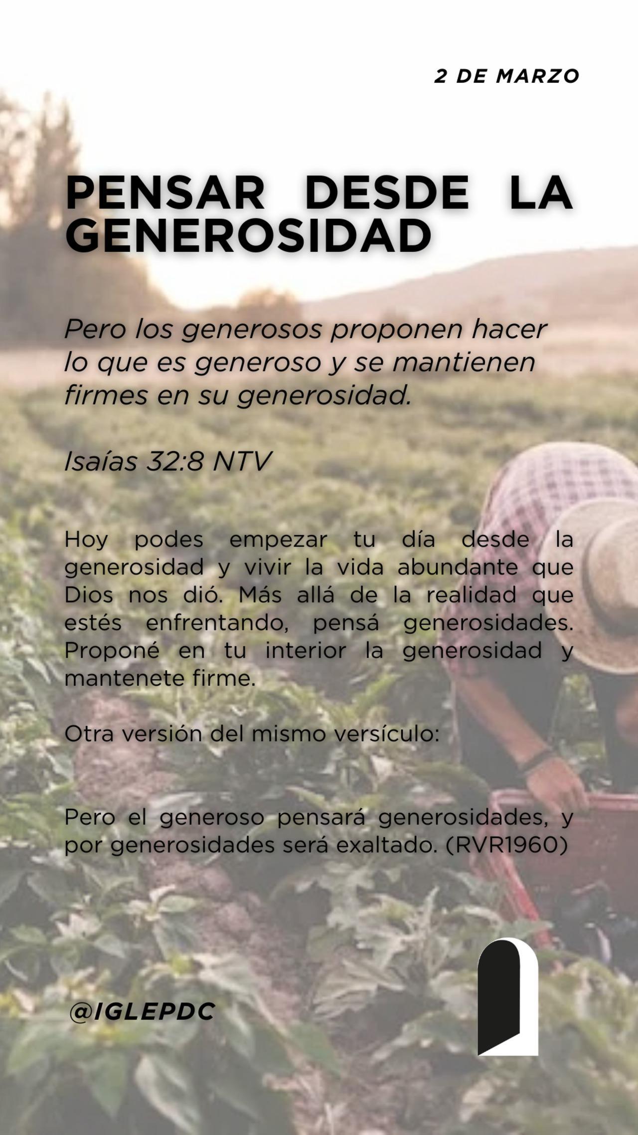 Devocional -  2 de Marzo