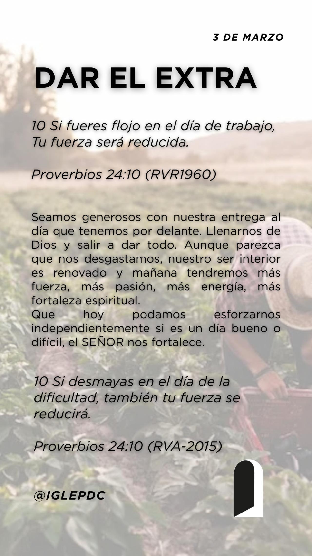 Devocional - 3 de Marzo