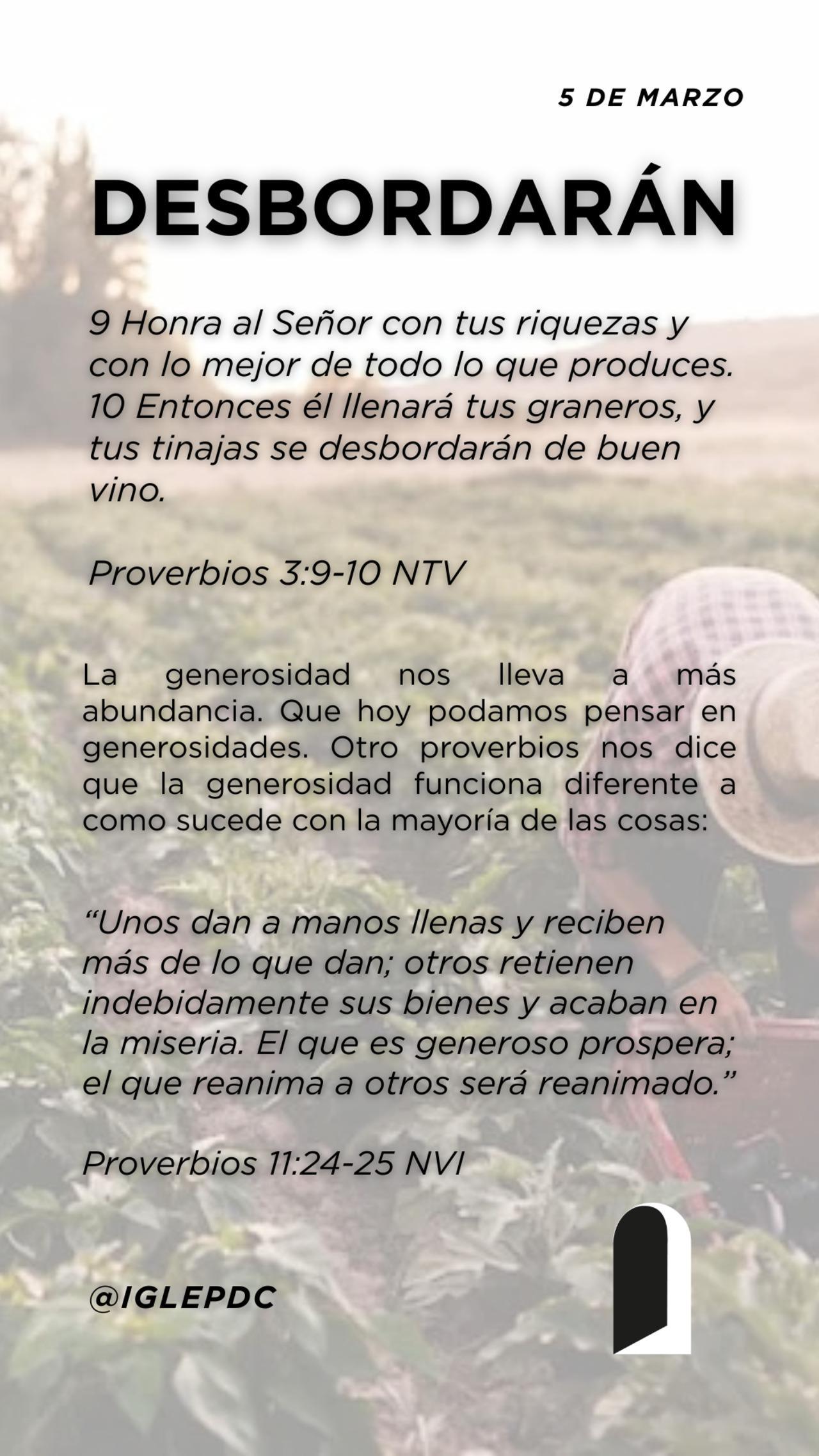 Devocional - 5 de Marzo