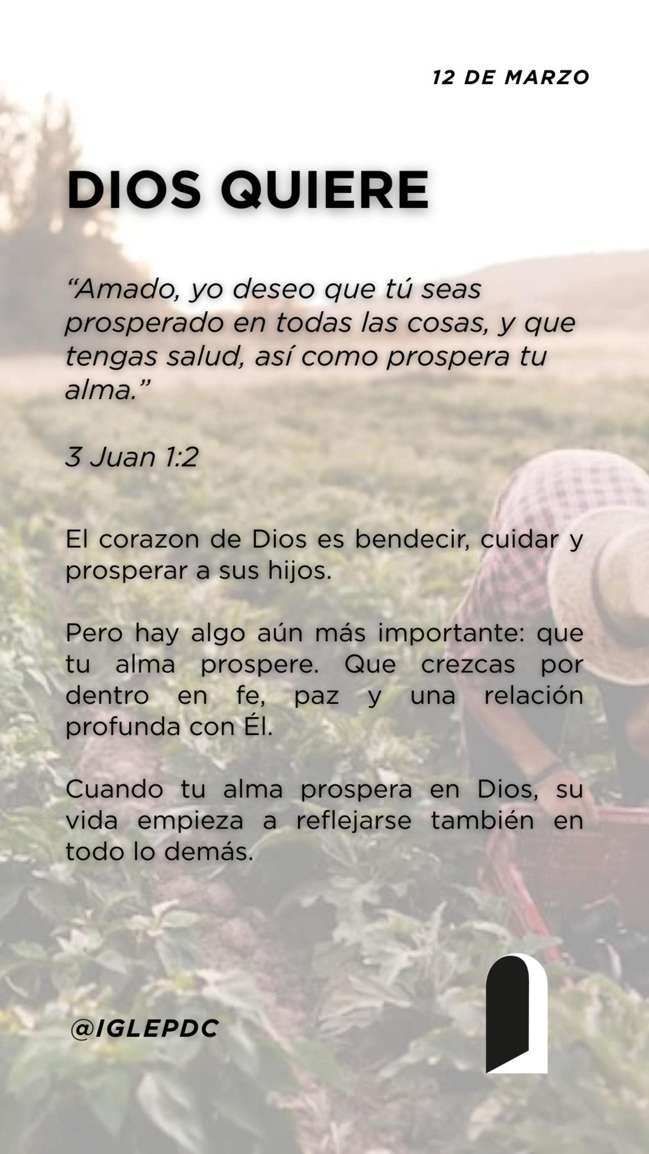 Devocional - 12 de Marzo