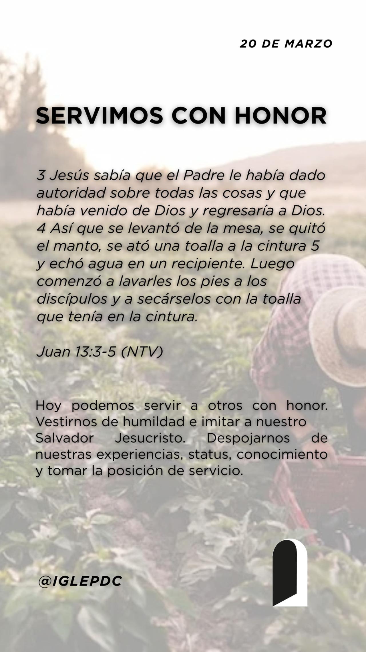 Devocional - 20 de Marzo