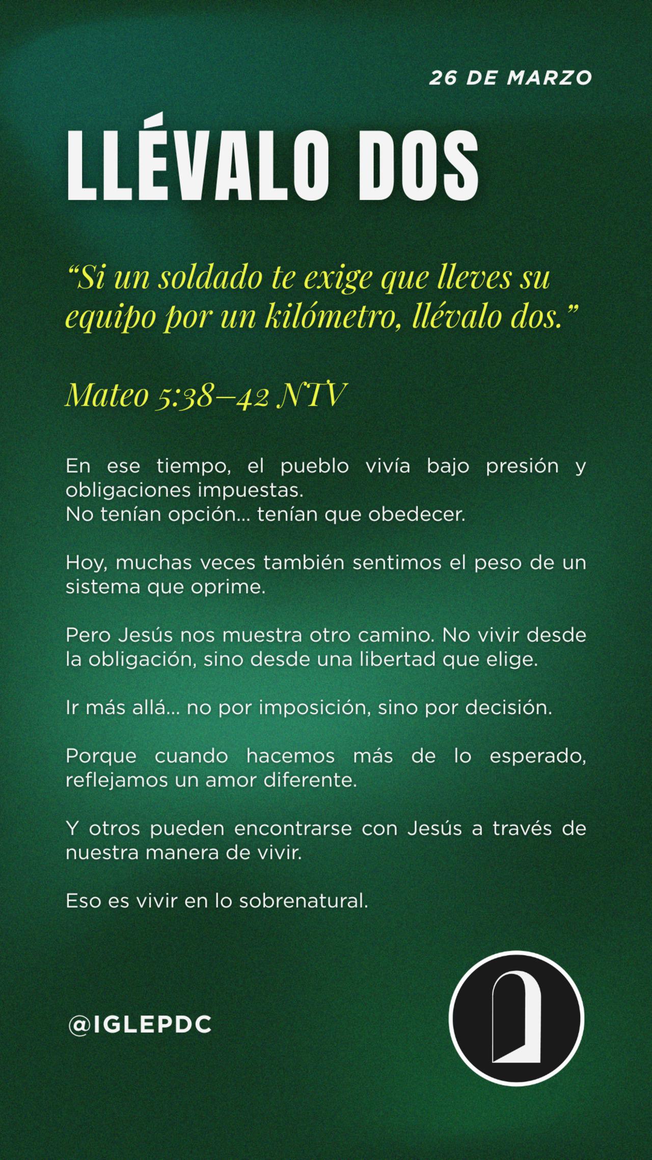 Devocional - 26 de Marzo