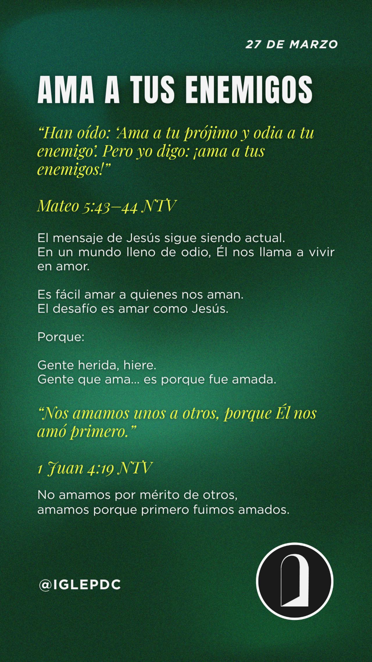 Devocional - 27 de Marzo