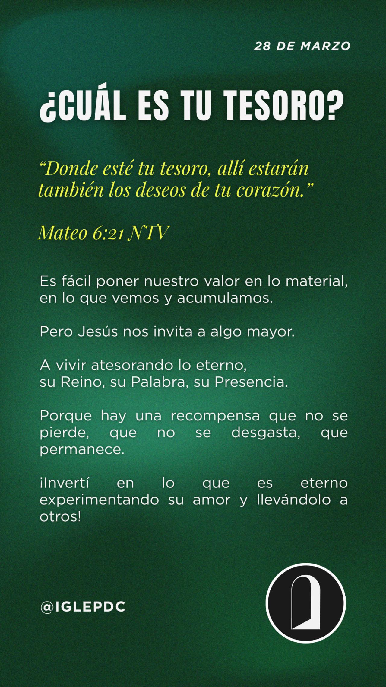 Devocional - 28 de Marzo