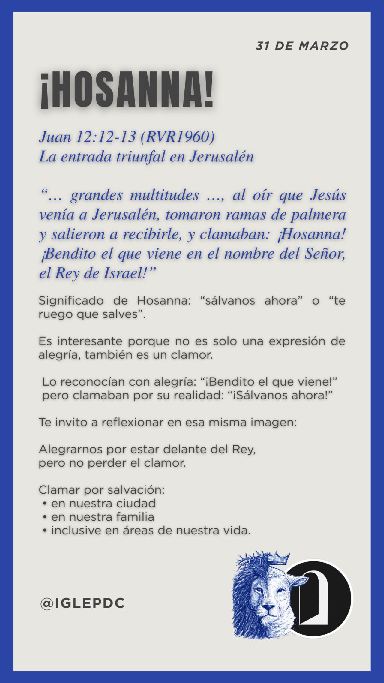 Devocional - 31 de Marzo