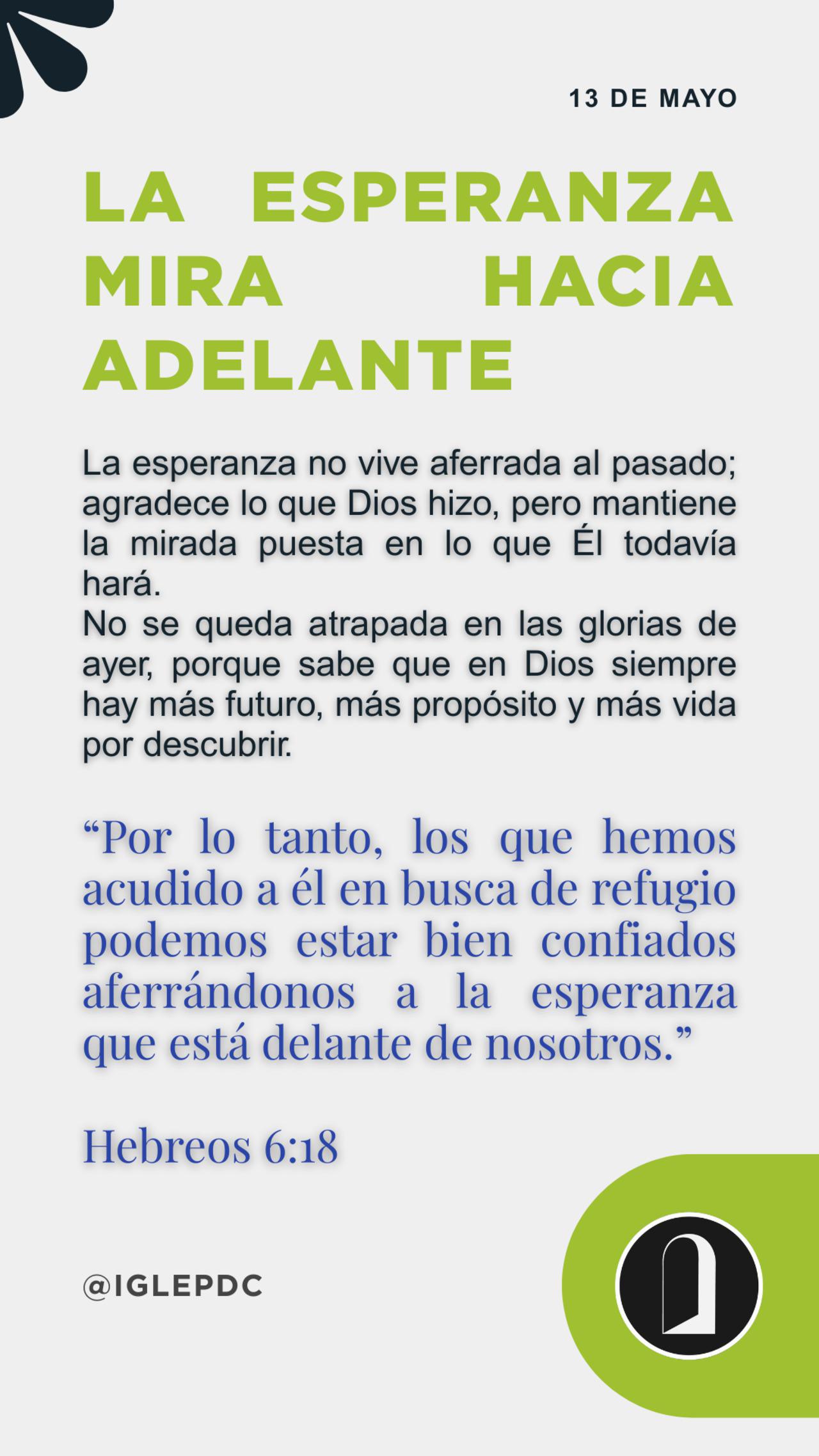 Devocional - 13 de Mayo
