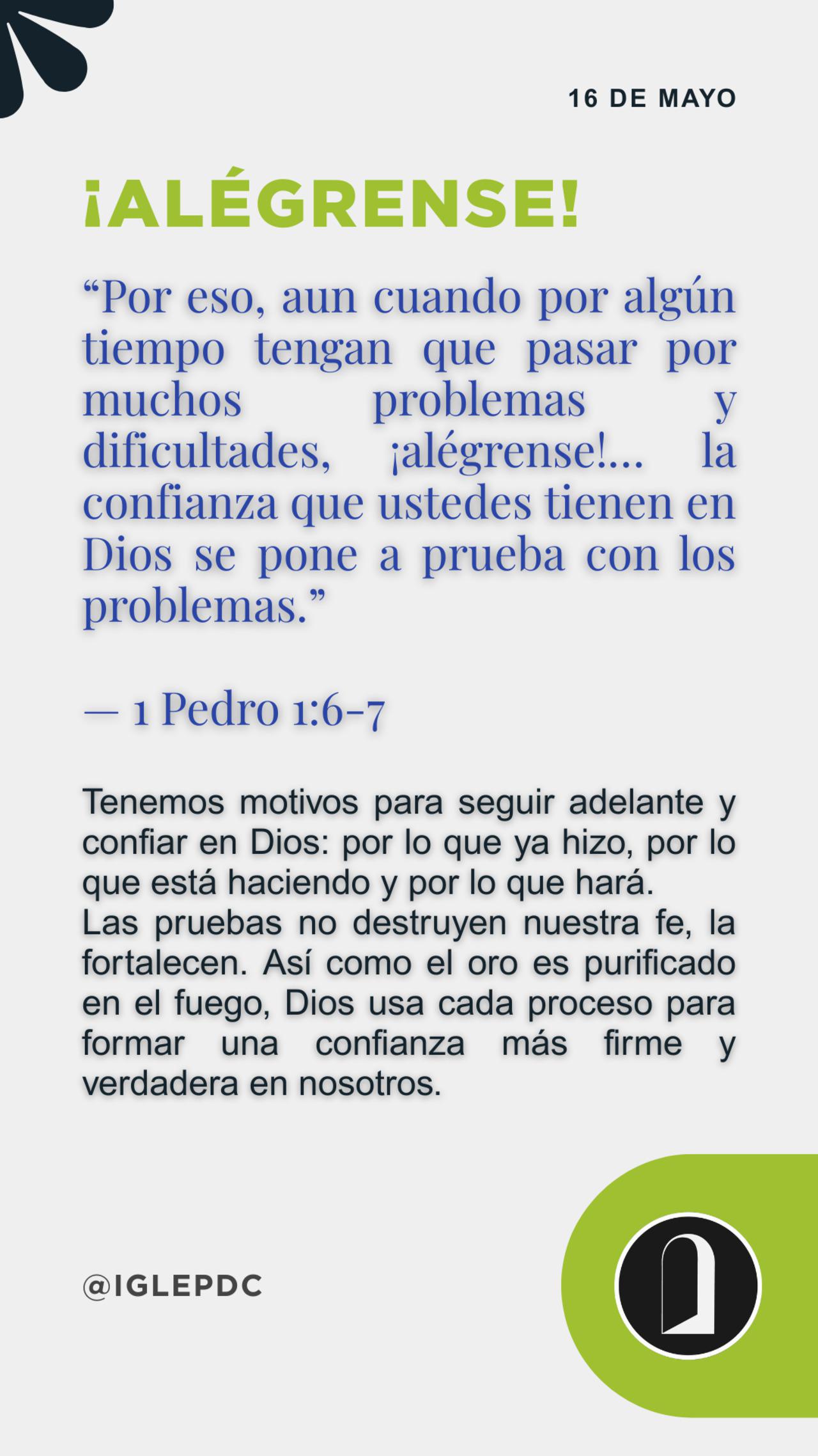 Devocional - 16 de Mayo