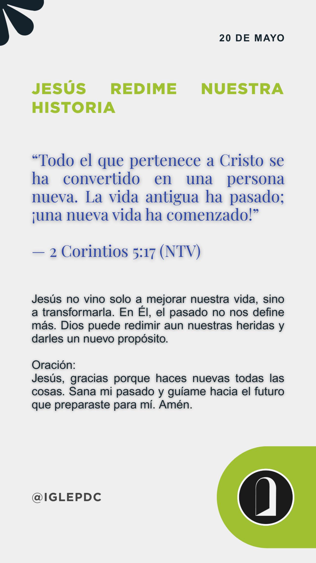 Devocional - 20 de Mayo