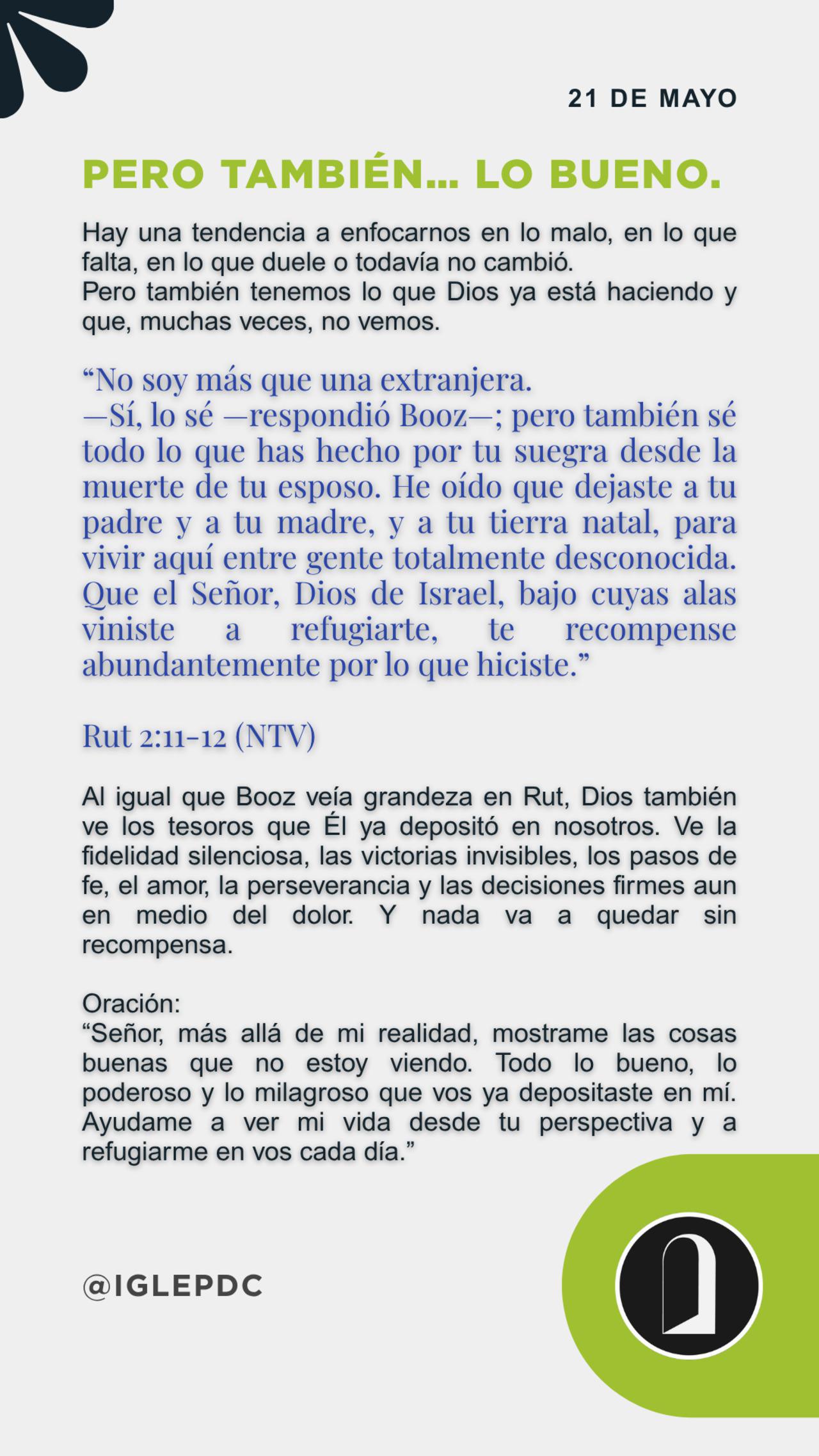 Devocional - 21 de Mayo