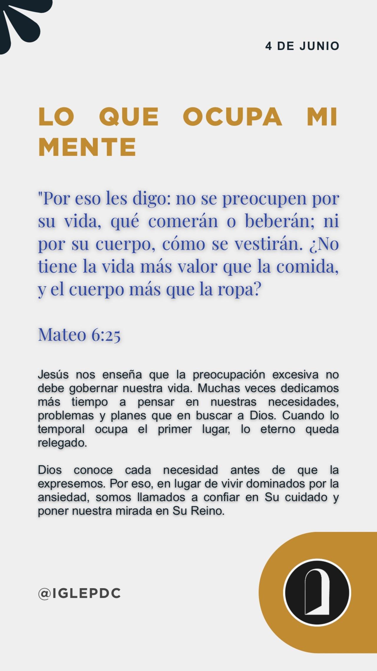 Devocional - 4 de Junio