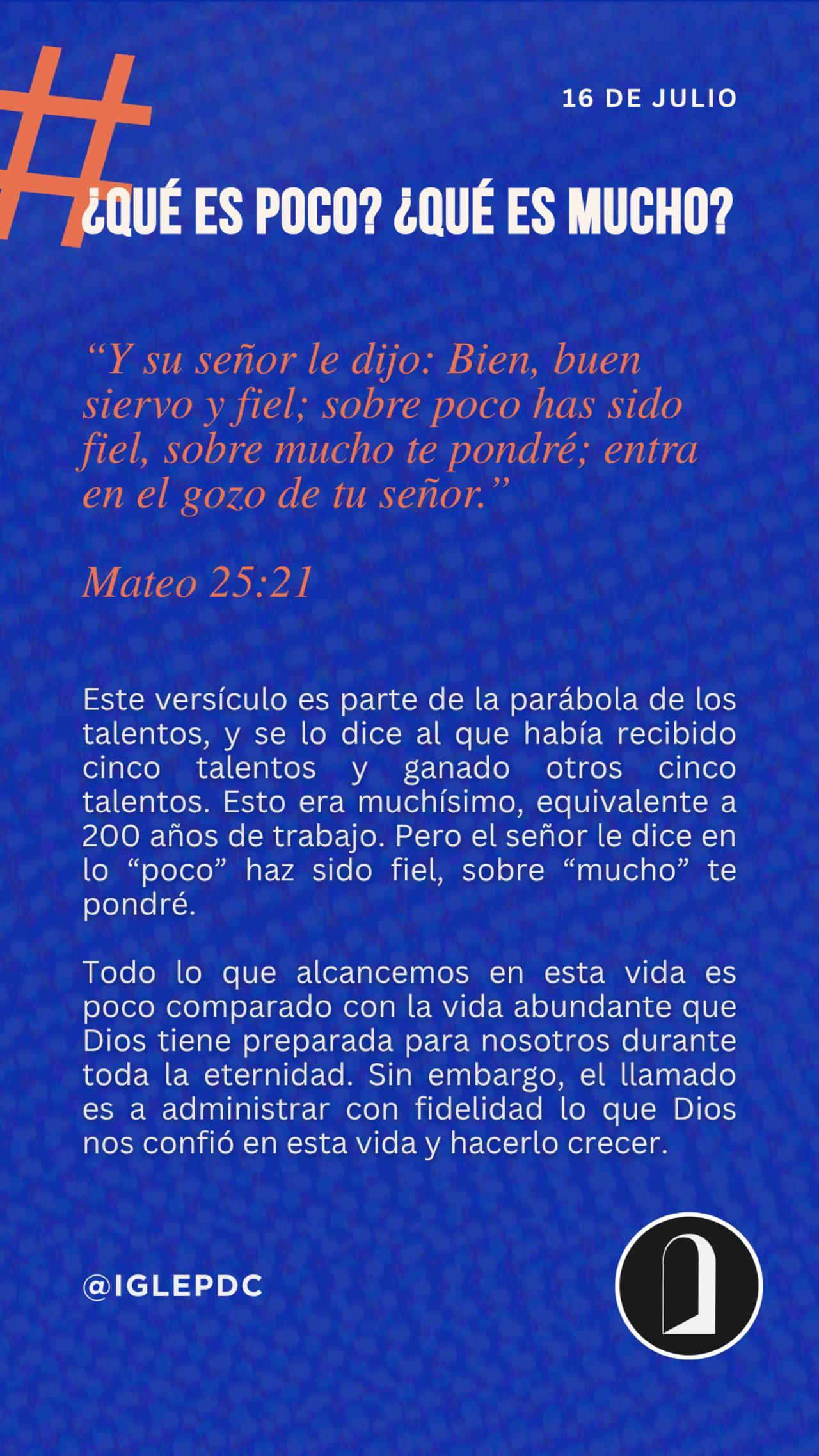 Devocional - 16 de Julio