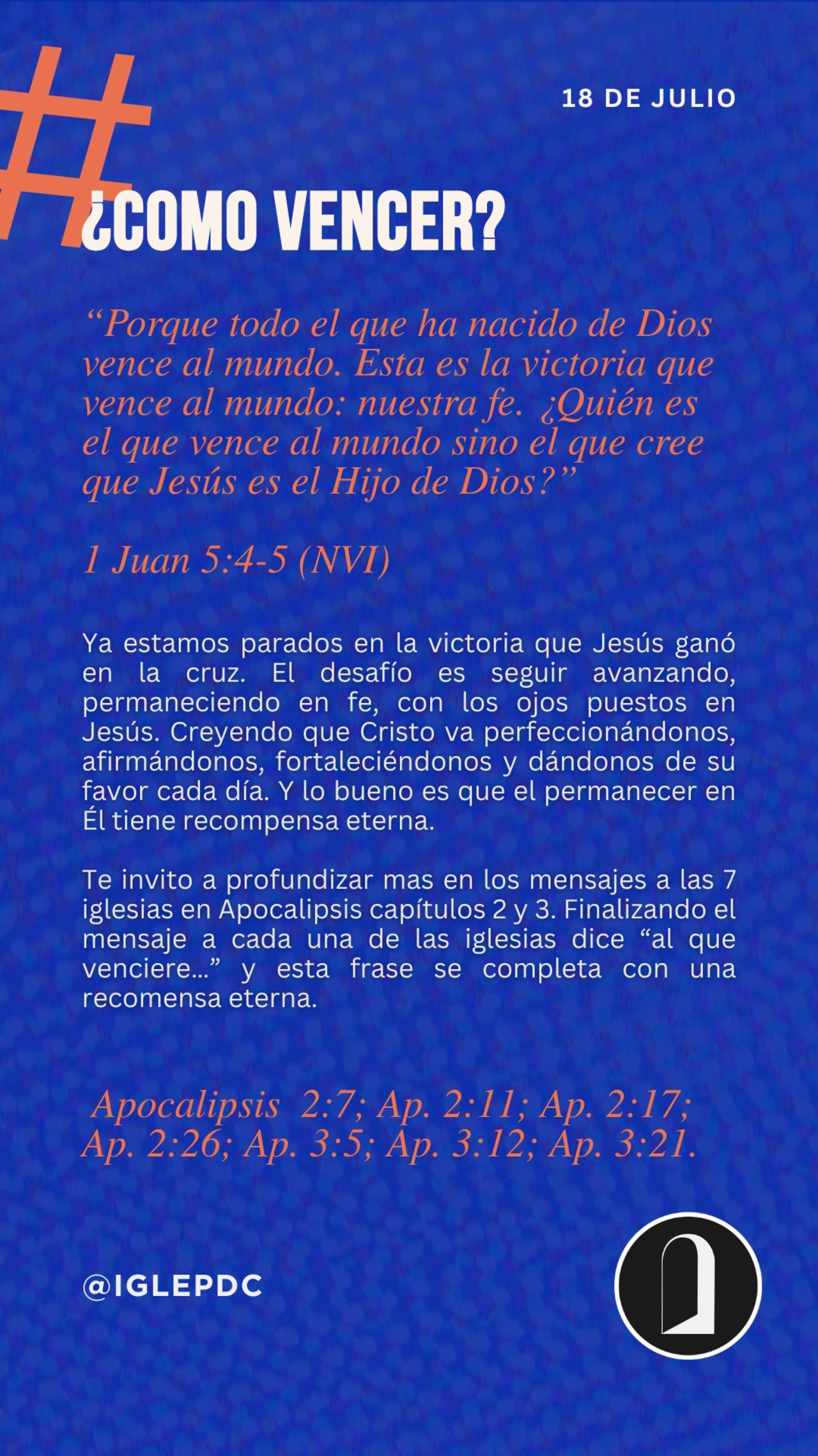 Devocional - 18 de Julio