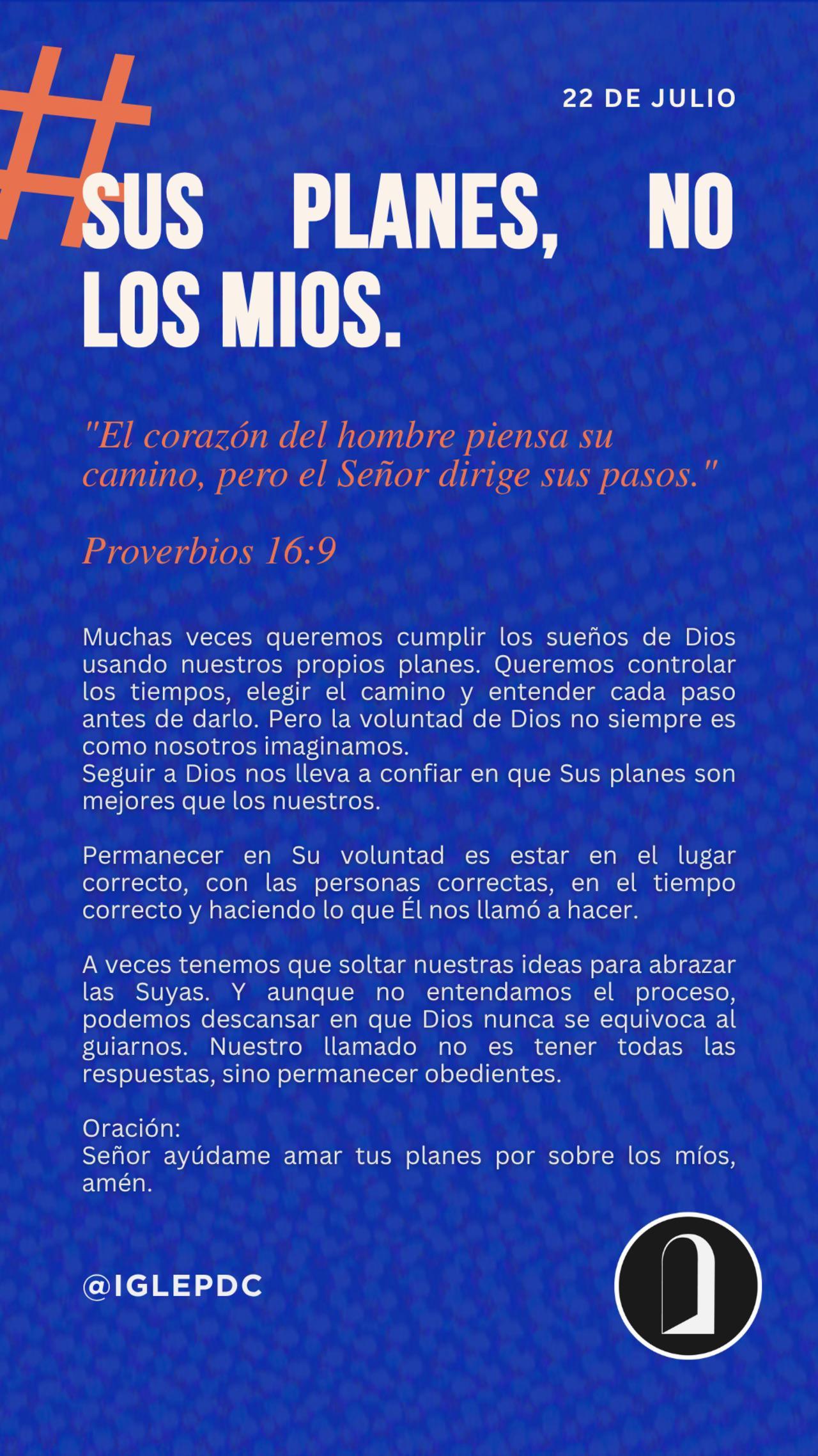 Devocional - 22 de Julio