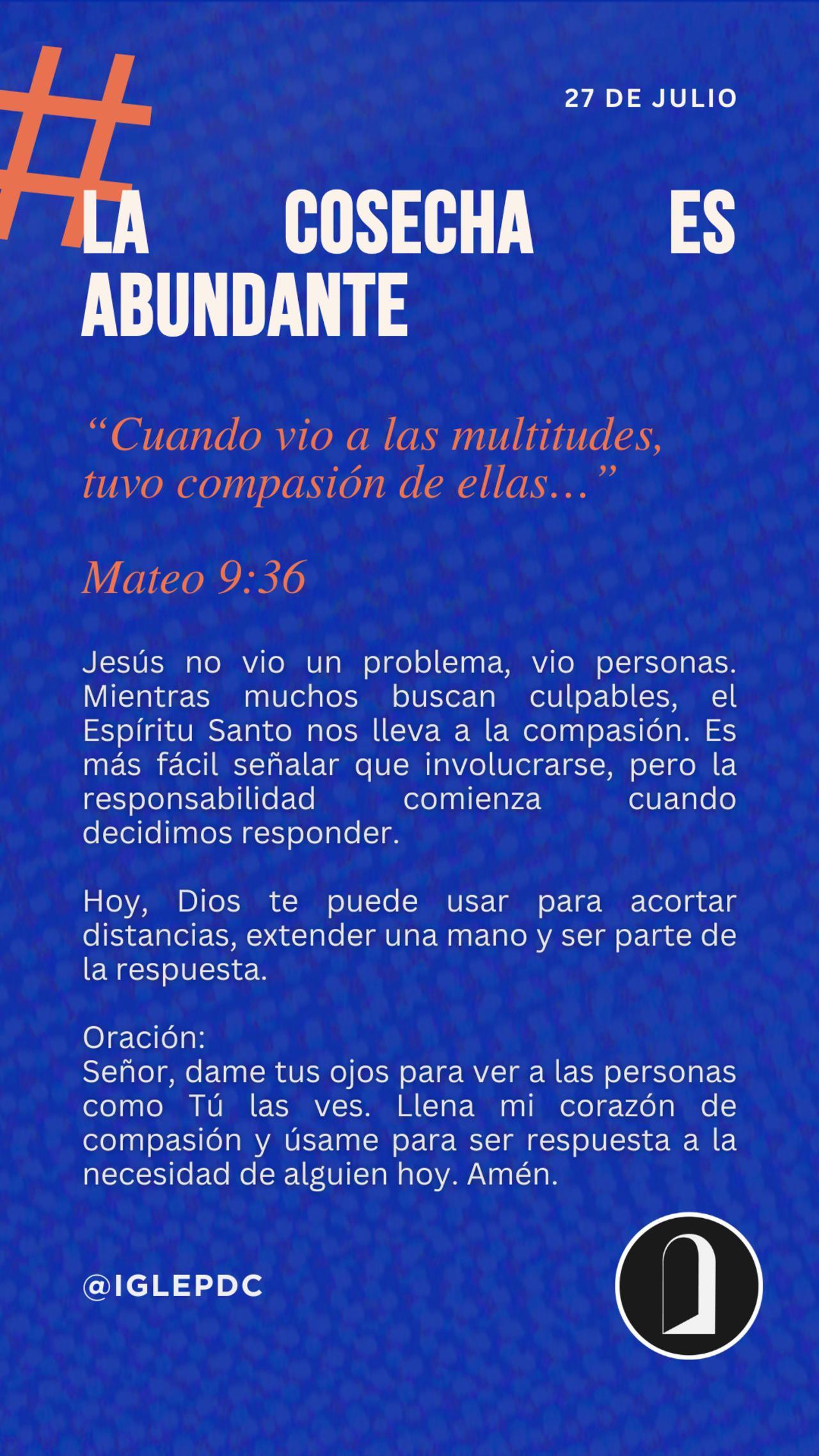 Devocional - 27 de Julio