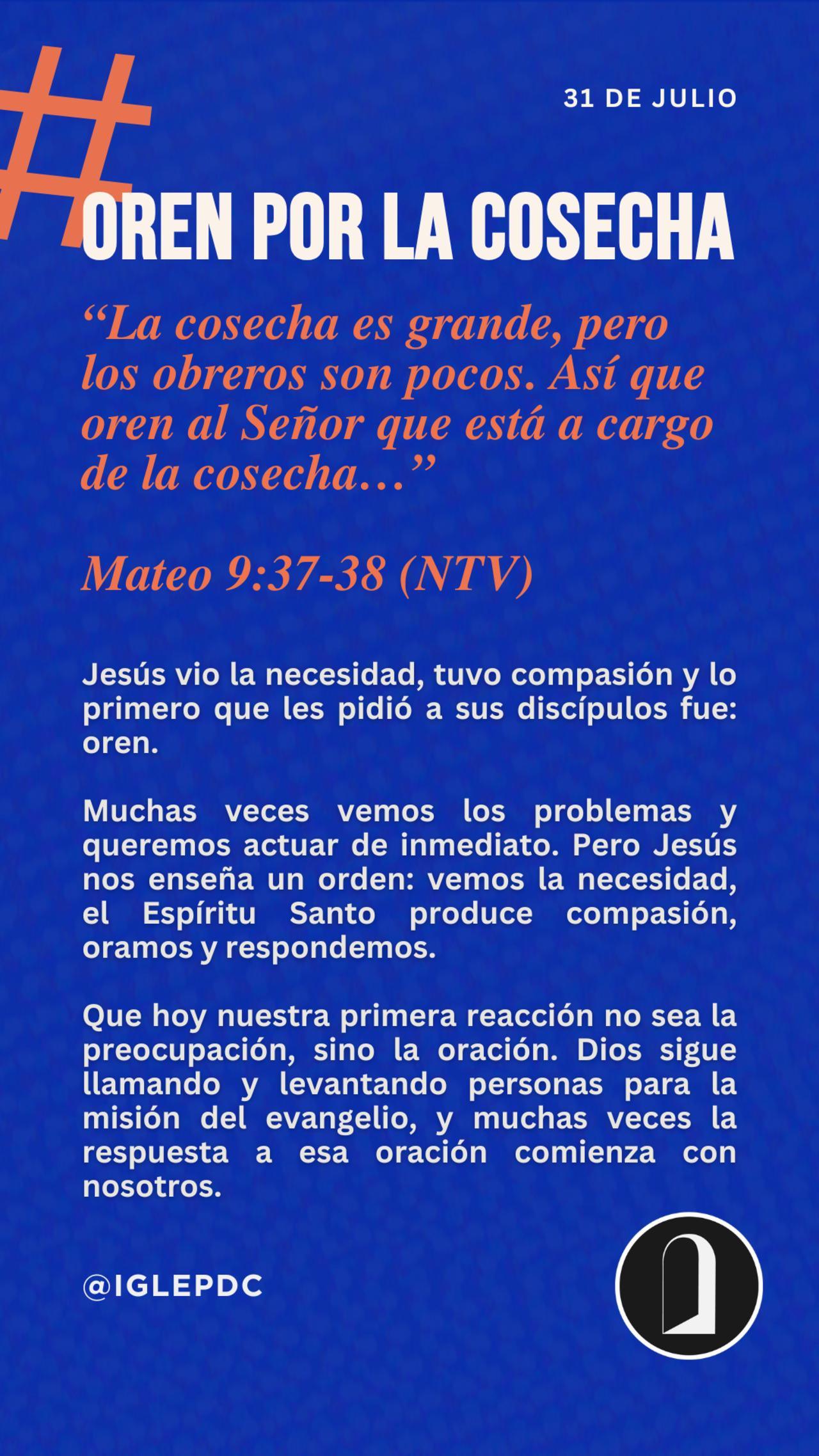 Devocional - 31 de Julio