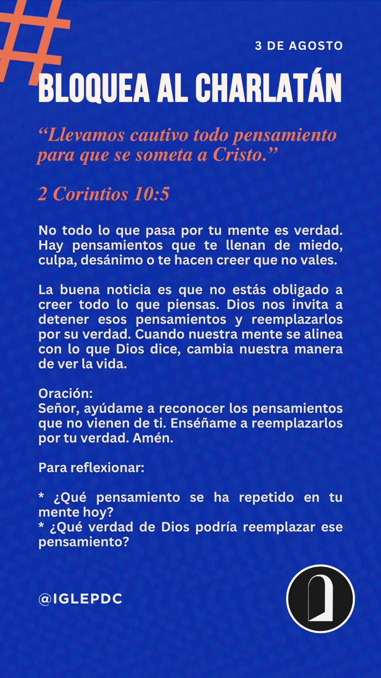 Devocional - 3 de Agosto