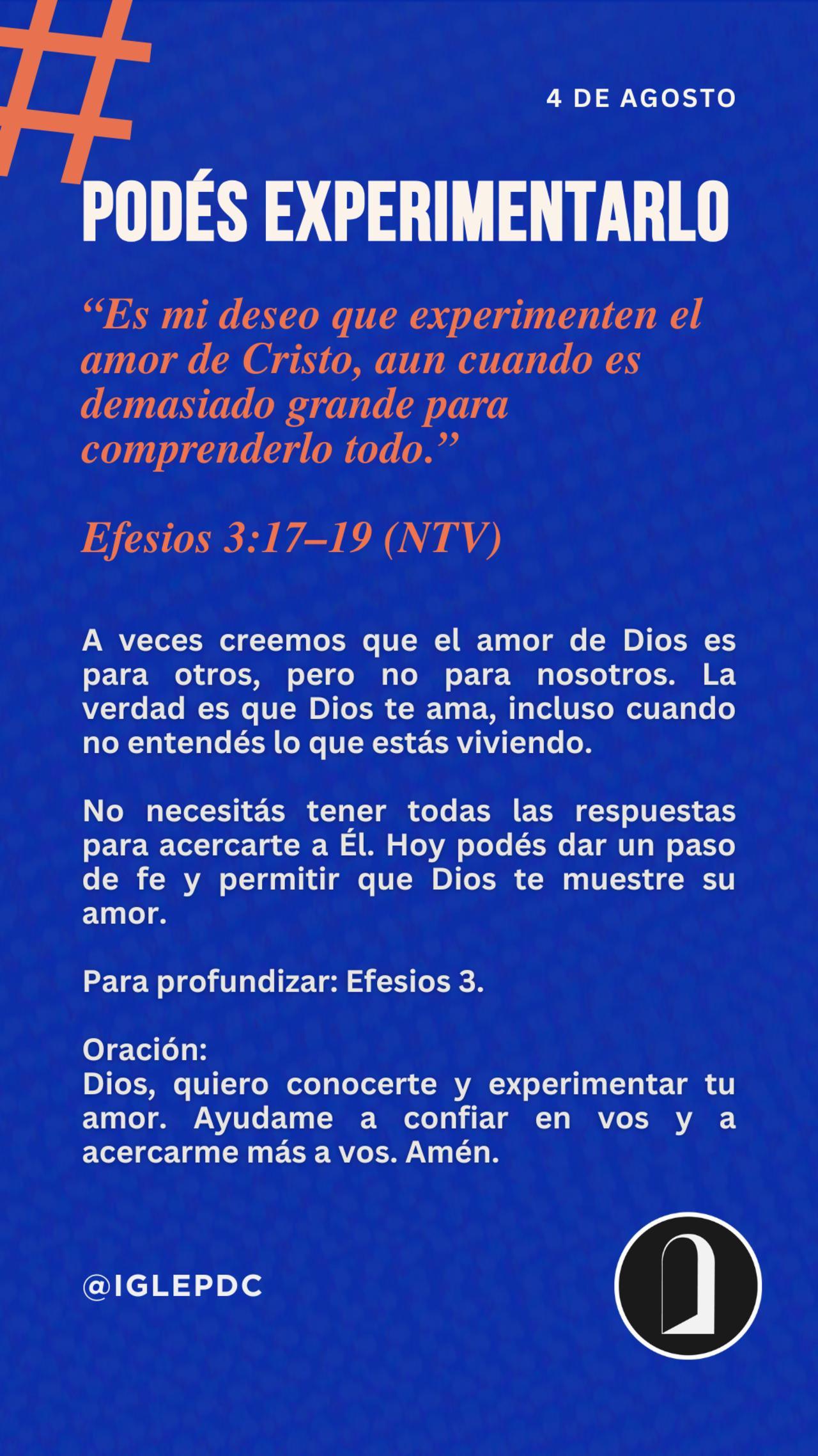 Devocional - 4 de Agosto