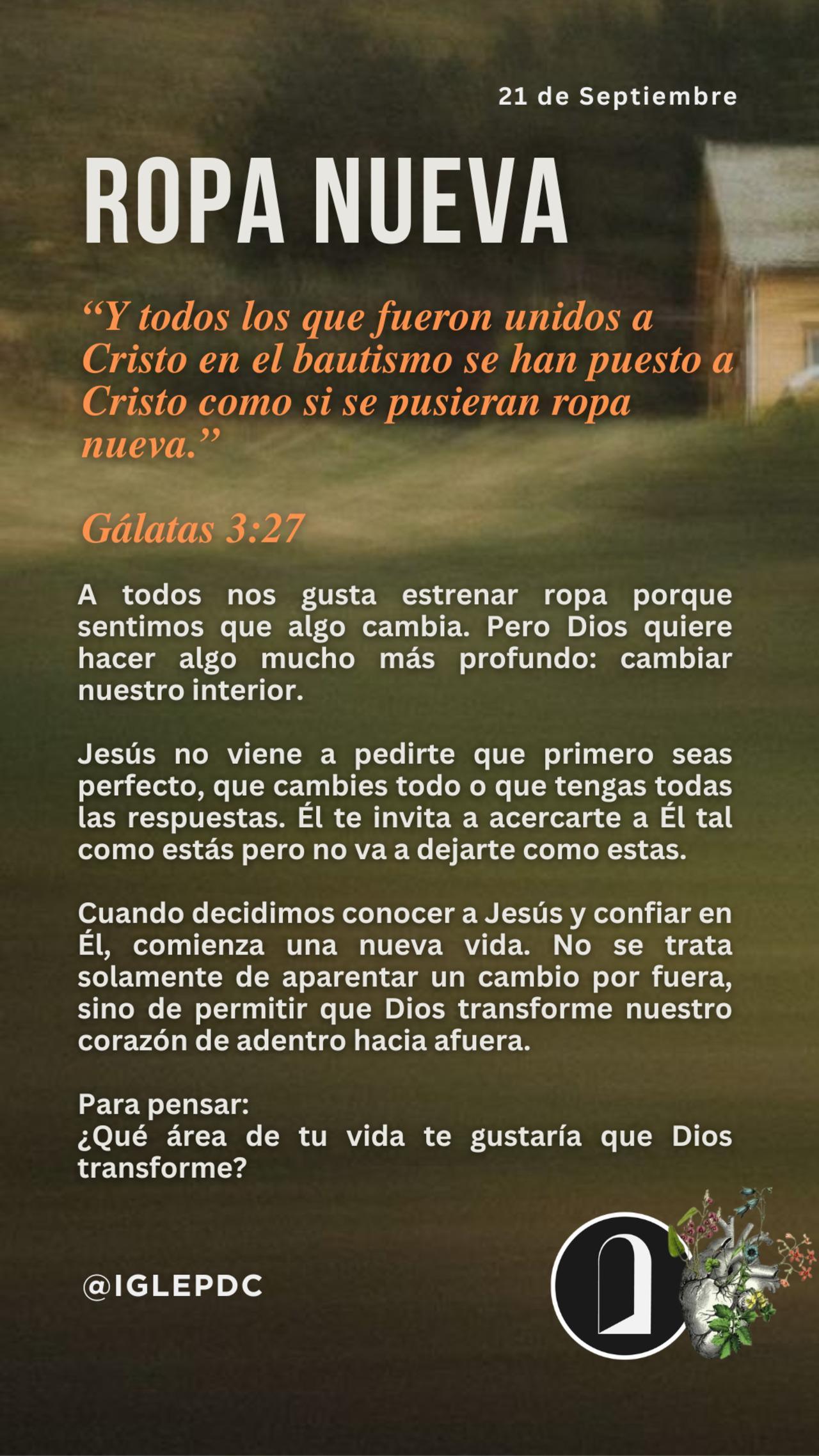 Devocional - 21 de Septiembre