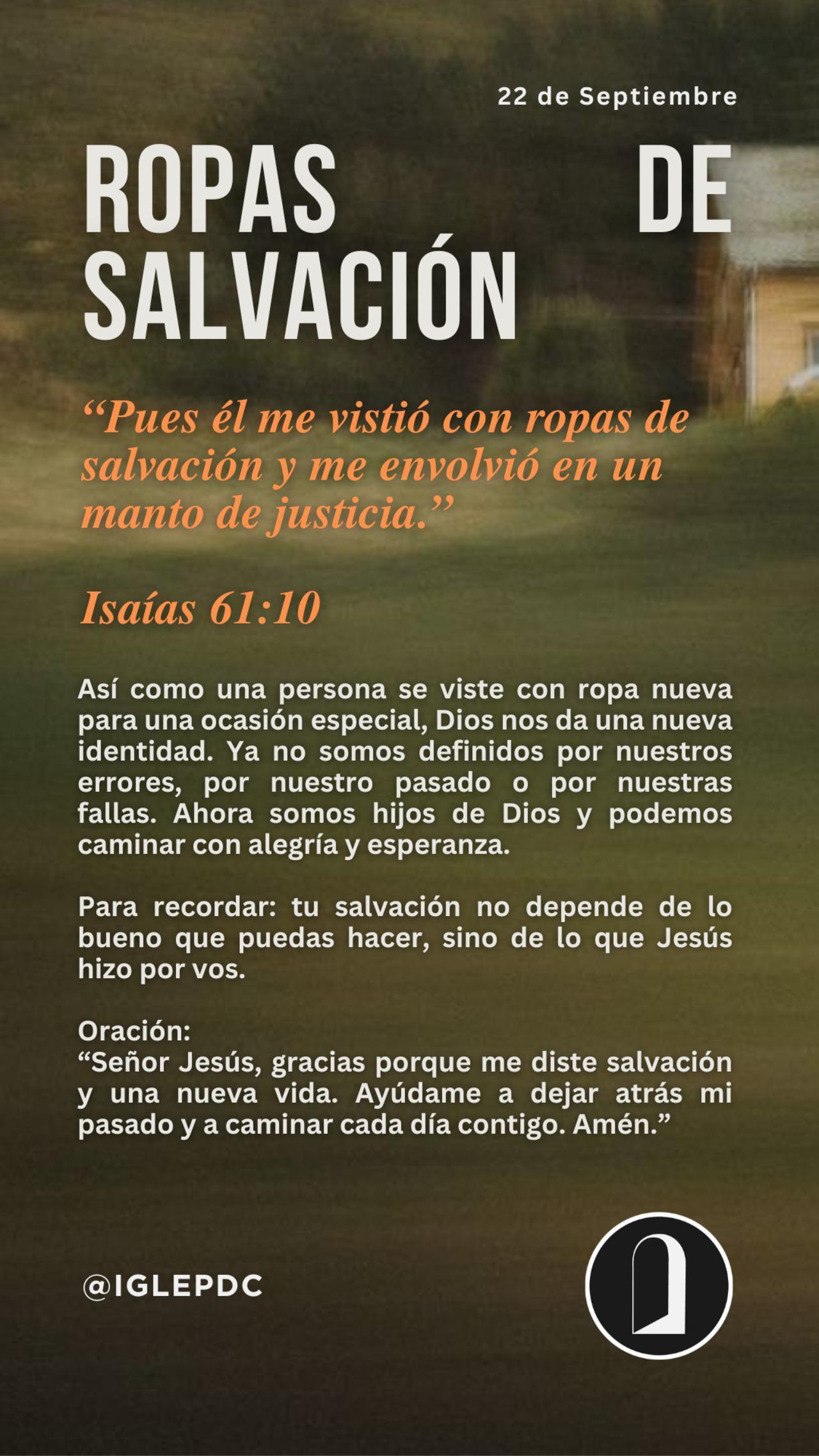 Devocional - 22 de Septiembre