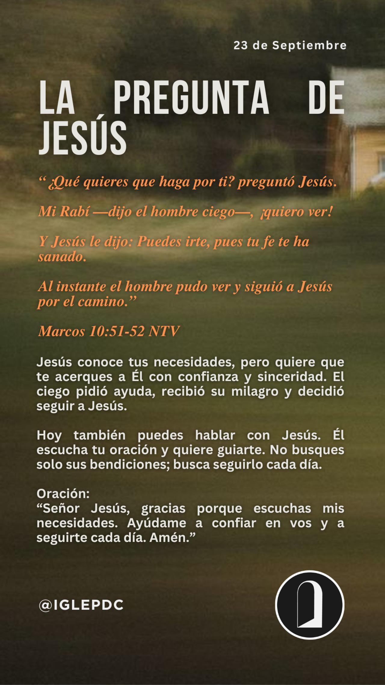 Devocional - 23 de Septiembre