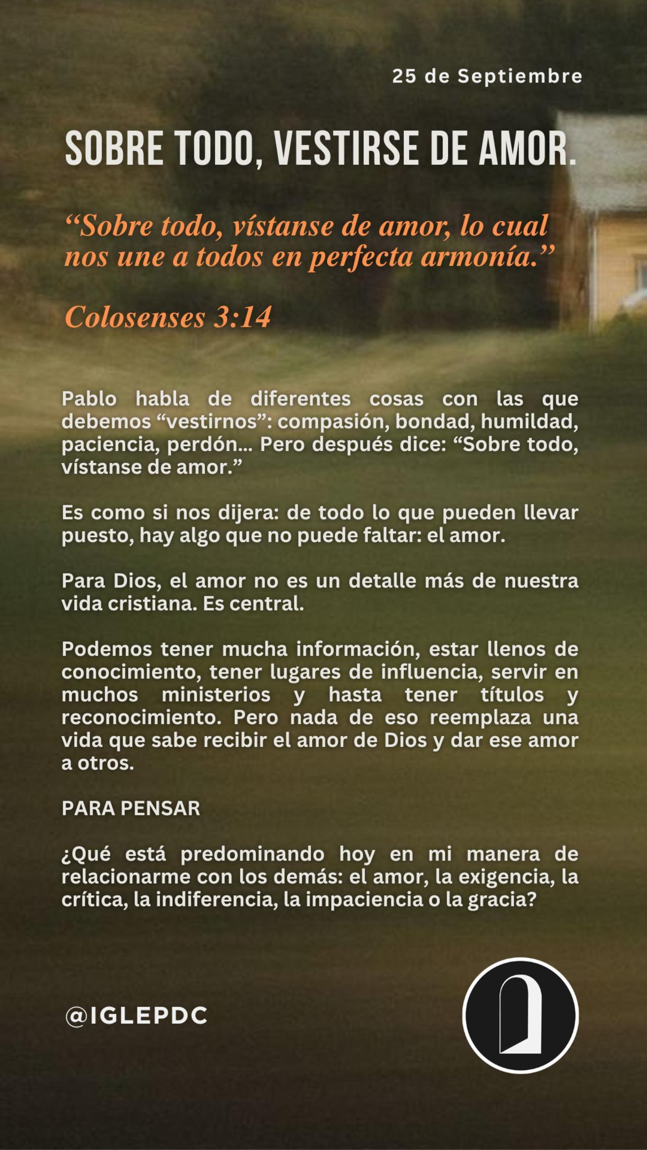 Devocional - 25 de Septiembre